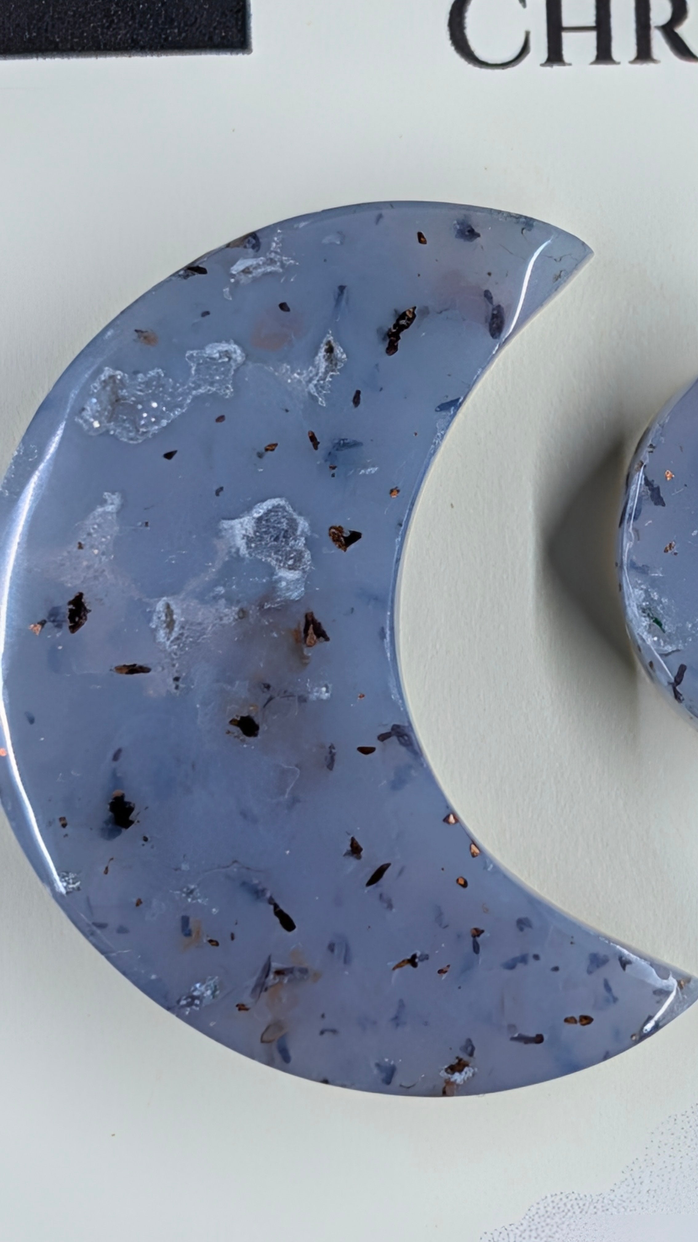 Crescent Moon - Confetti Chrysocolla - Sacred Alchemy Select - Design-Ready Set