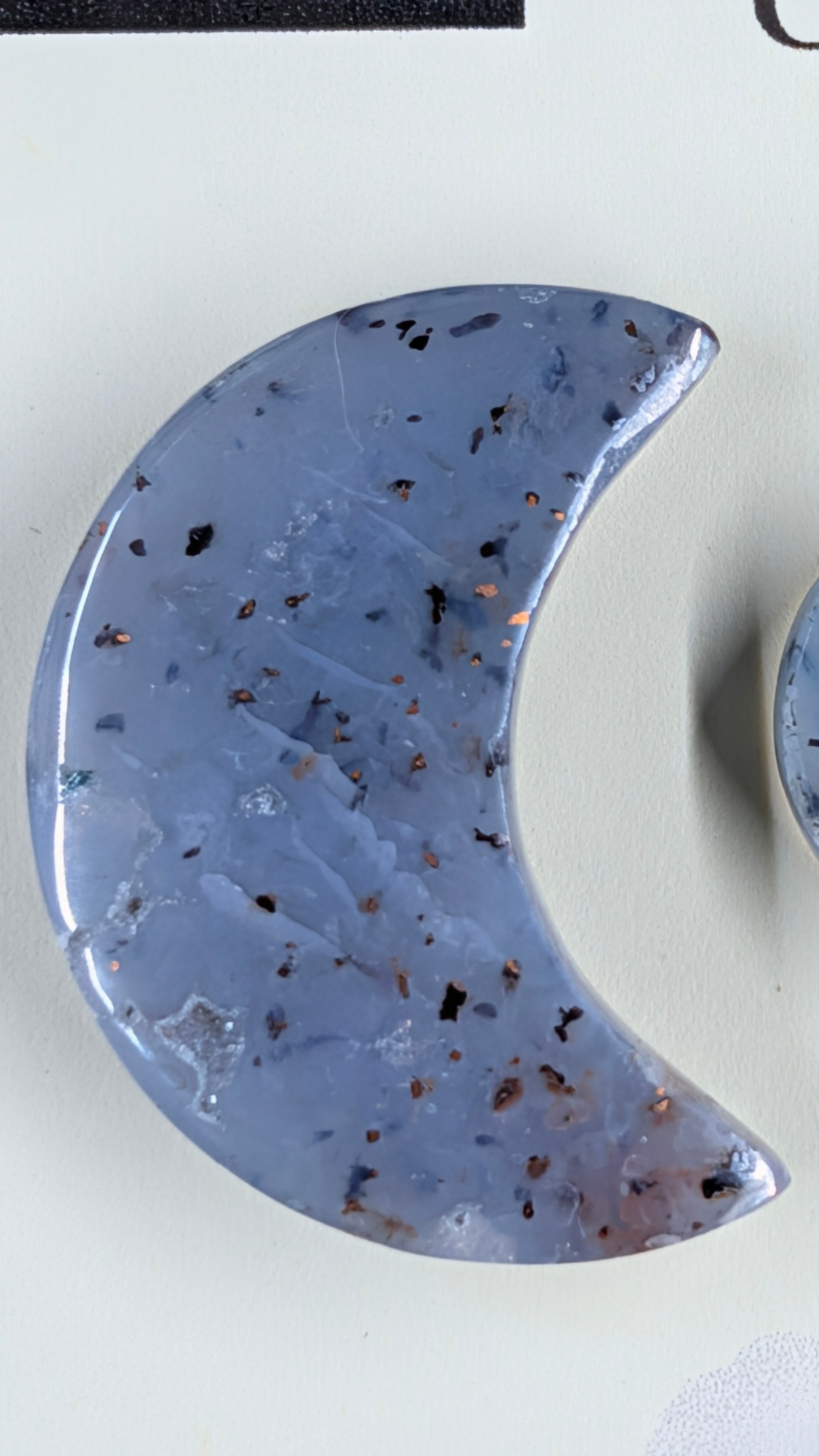 Crescent Moon - Confetti Chrysocolla - Sacred Alchemy Select - Design-Ready Set