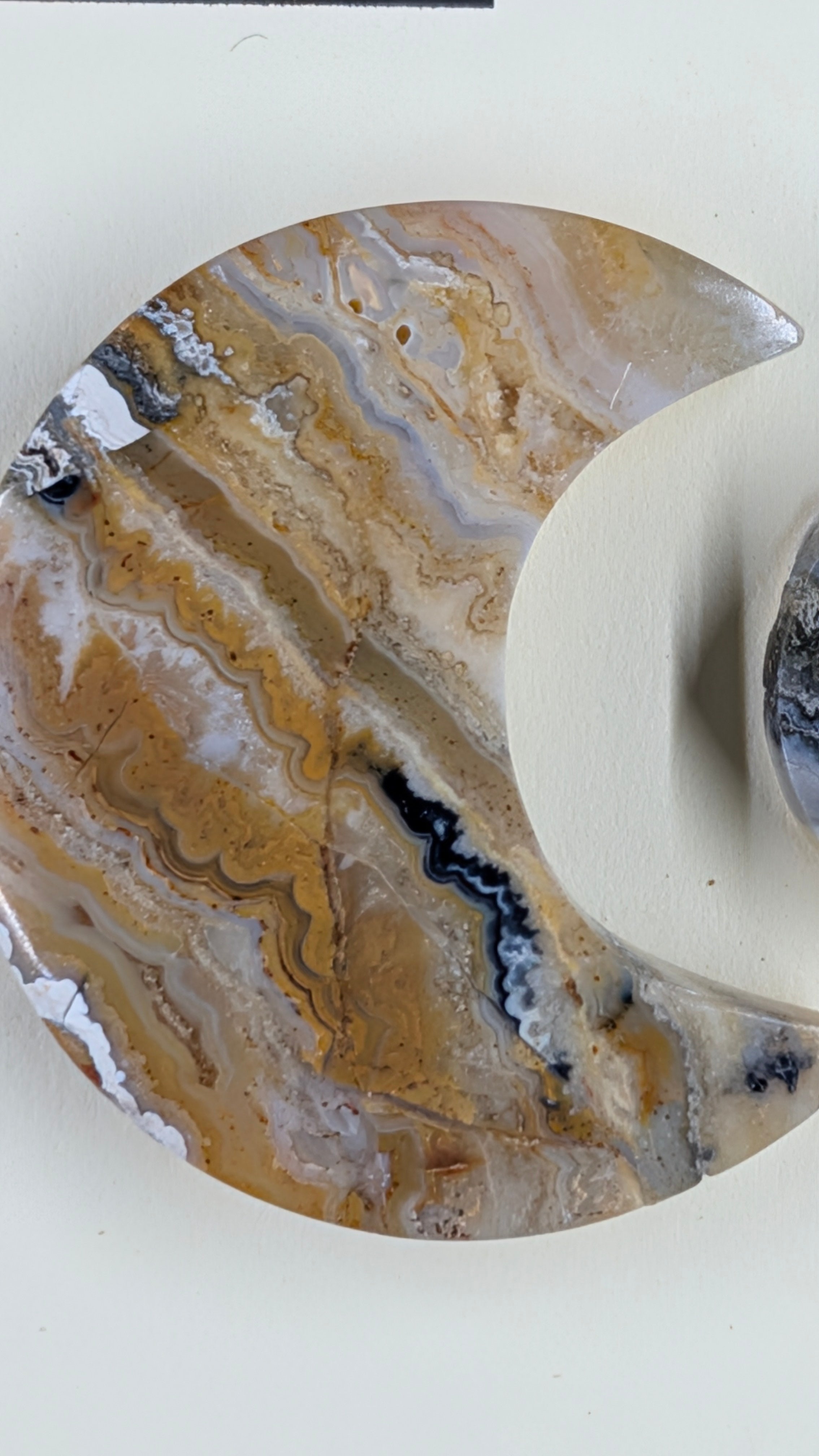 Crescent Moon - Lace Agate - Design-Ready Set