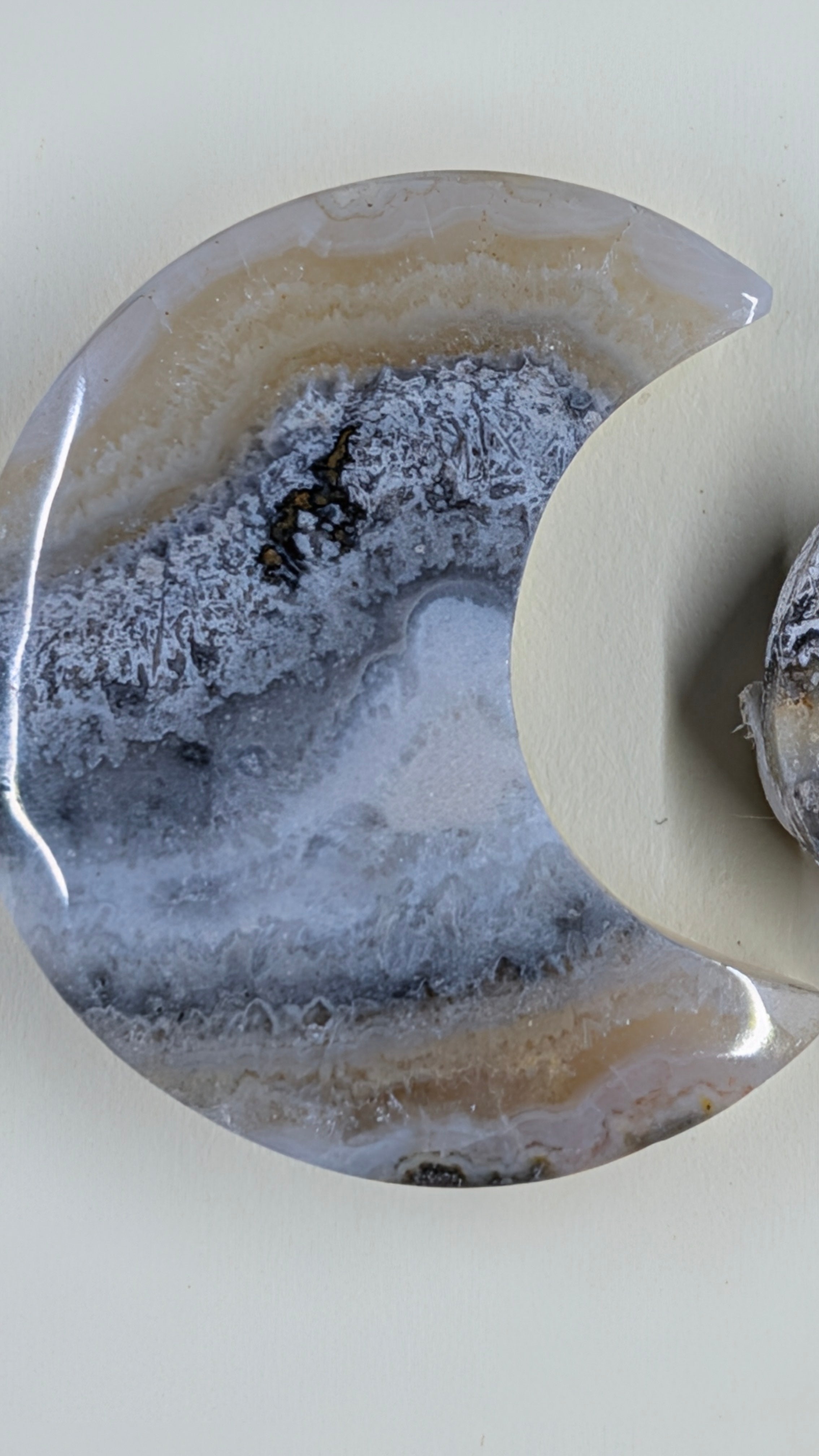 Crescent Moon - Lace Agate - Design-Ready Set