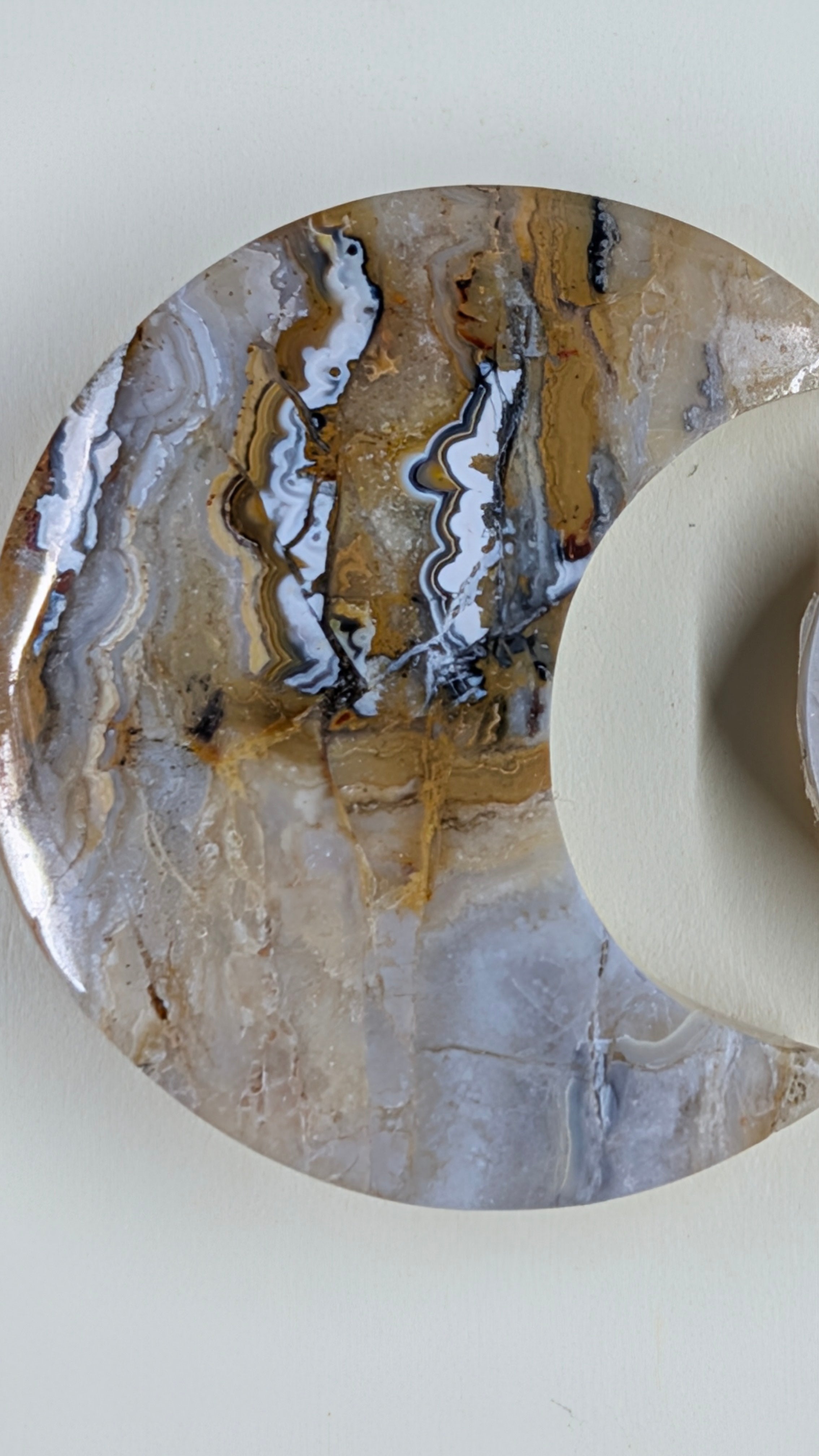 Crescent Moon - Lace Agate - Design-Ready Set