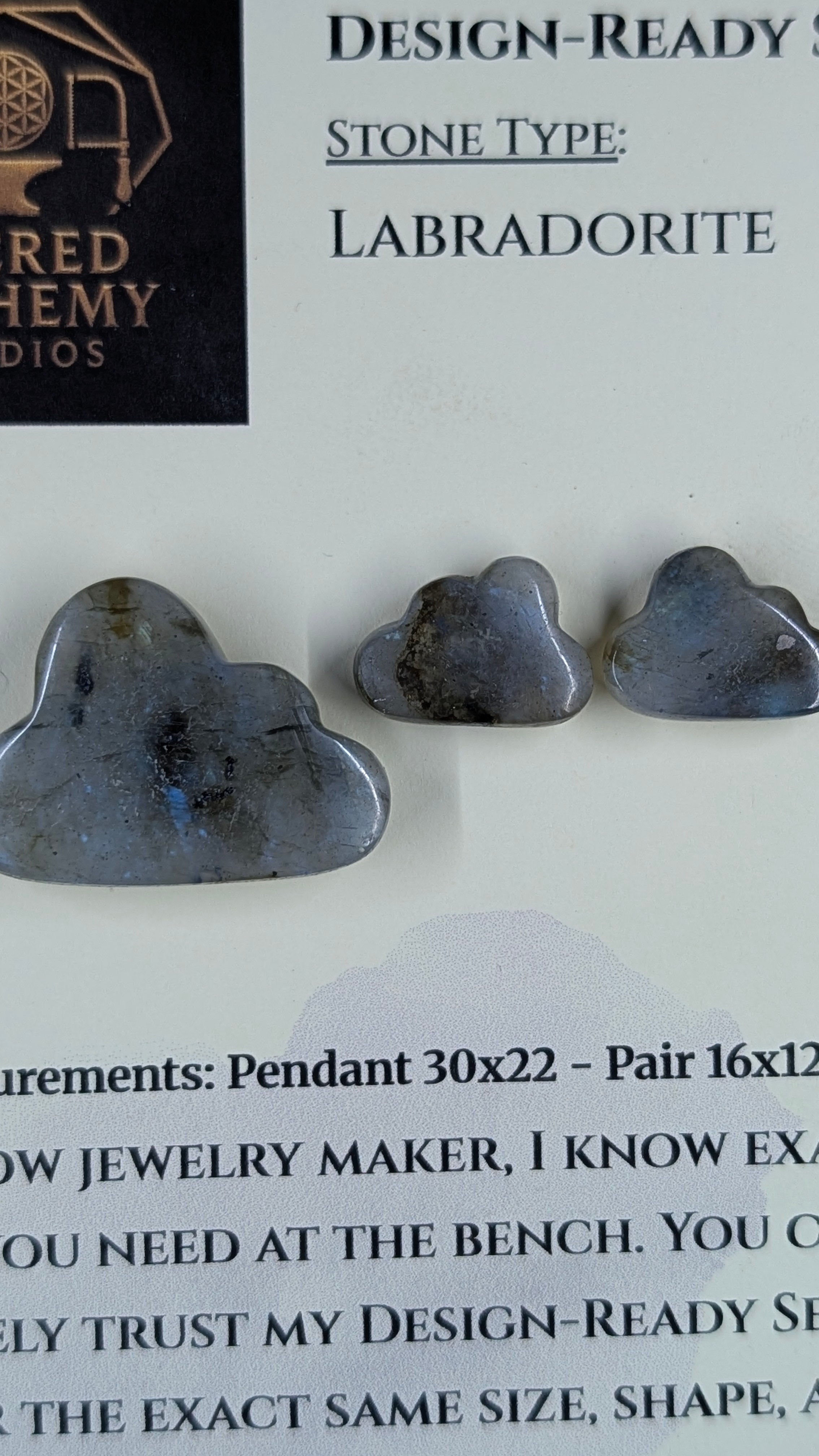 Cloud Shape - Labradorite - Design-Ready Set