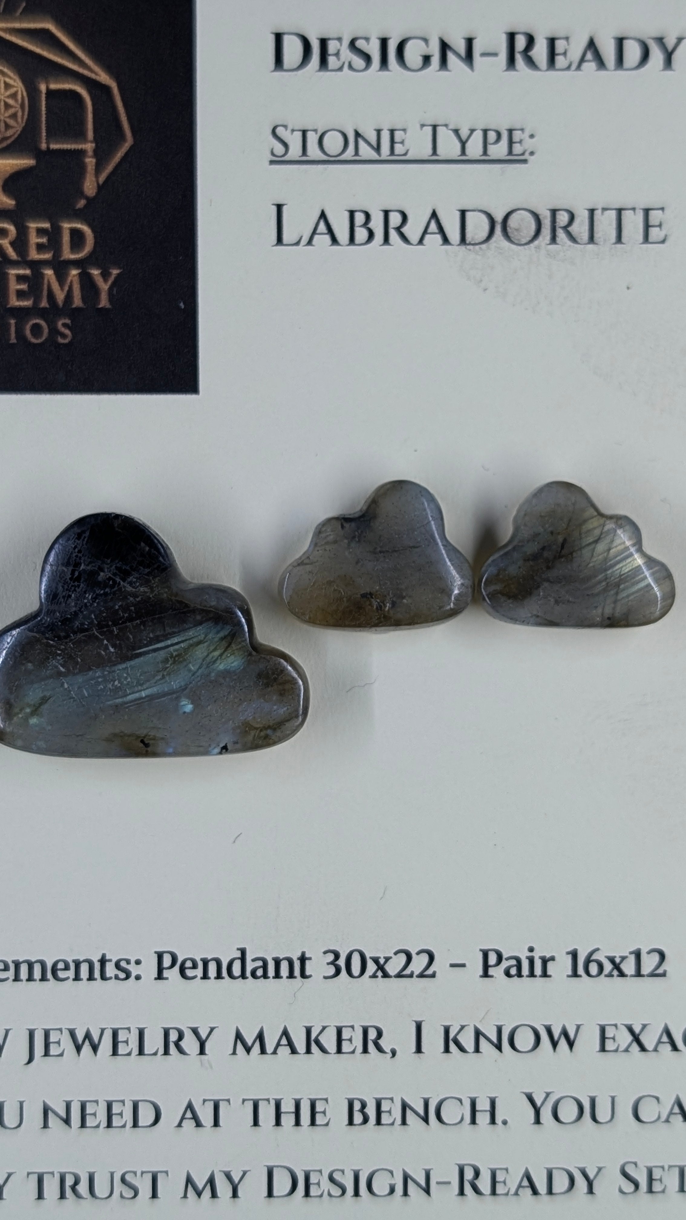 Cloud Shape - Labradorite - Design-Ready Set
