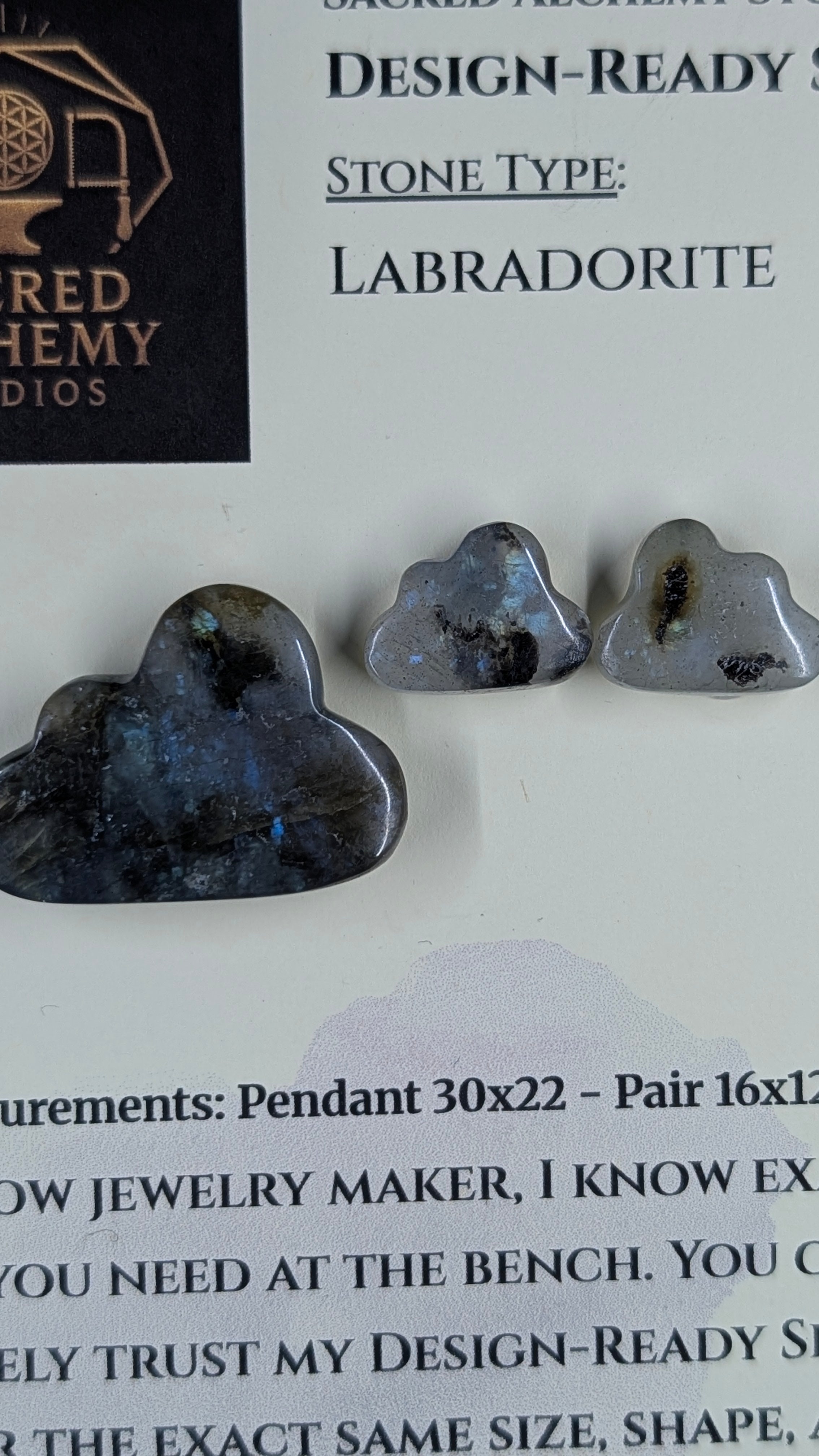 Cloud Shape - Labradorite - Design-Ready Set