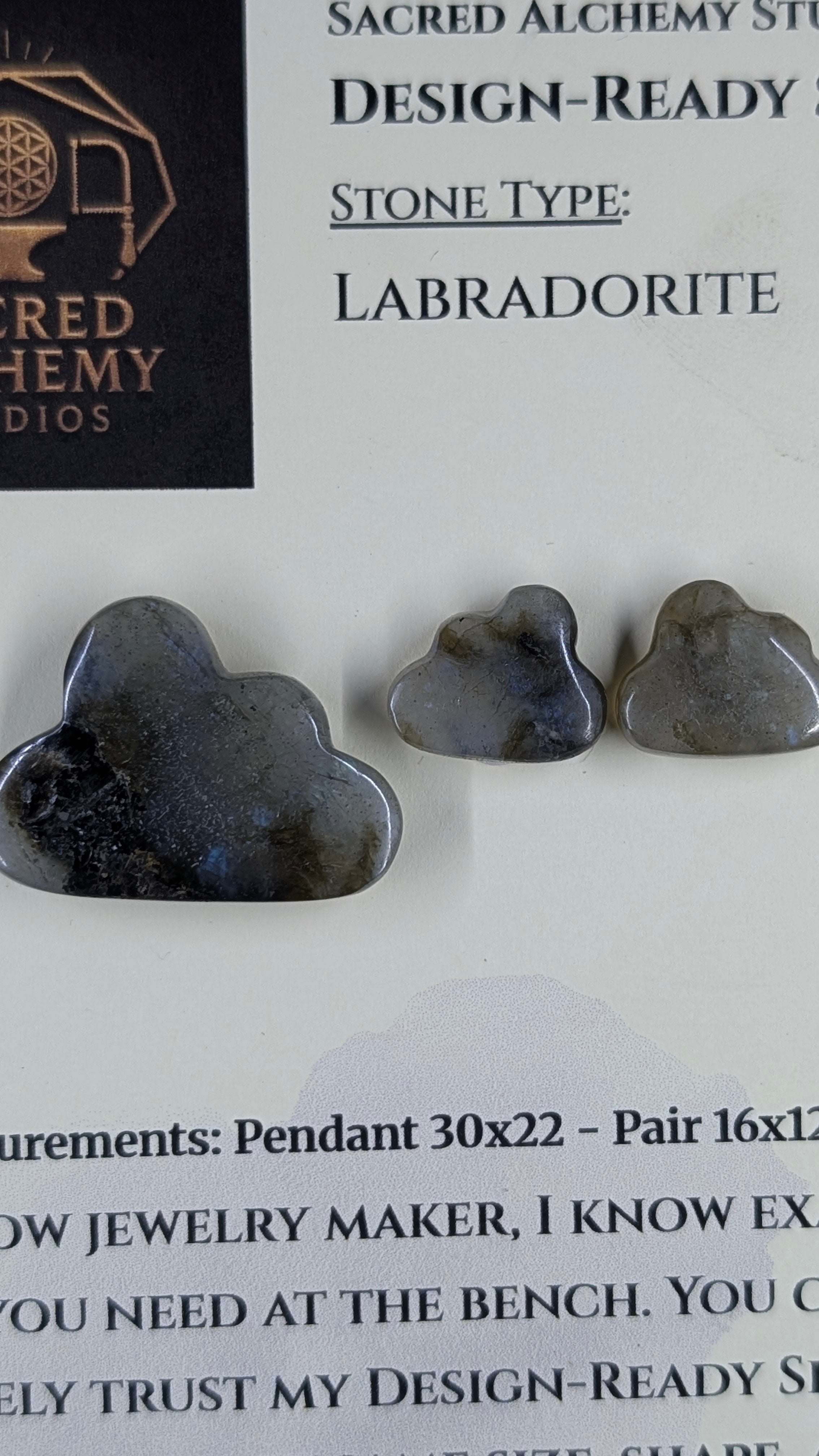 Cloud Shape - Labradorite - Design-Ready Set