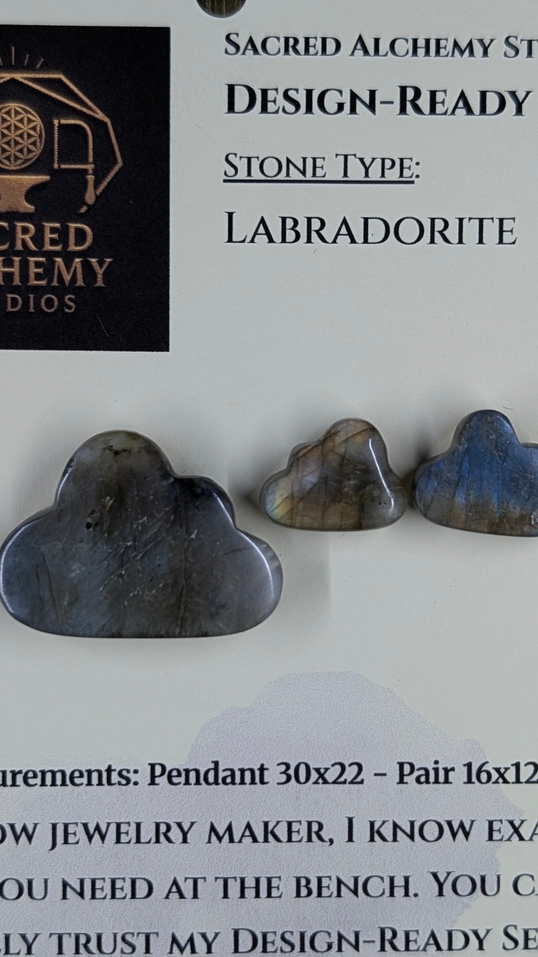 Cloud Shape - Labradorite - Design-Ready Set