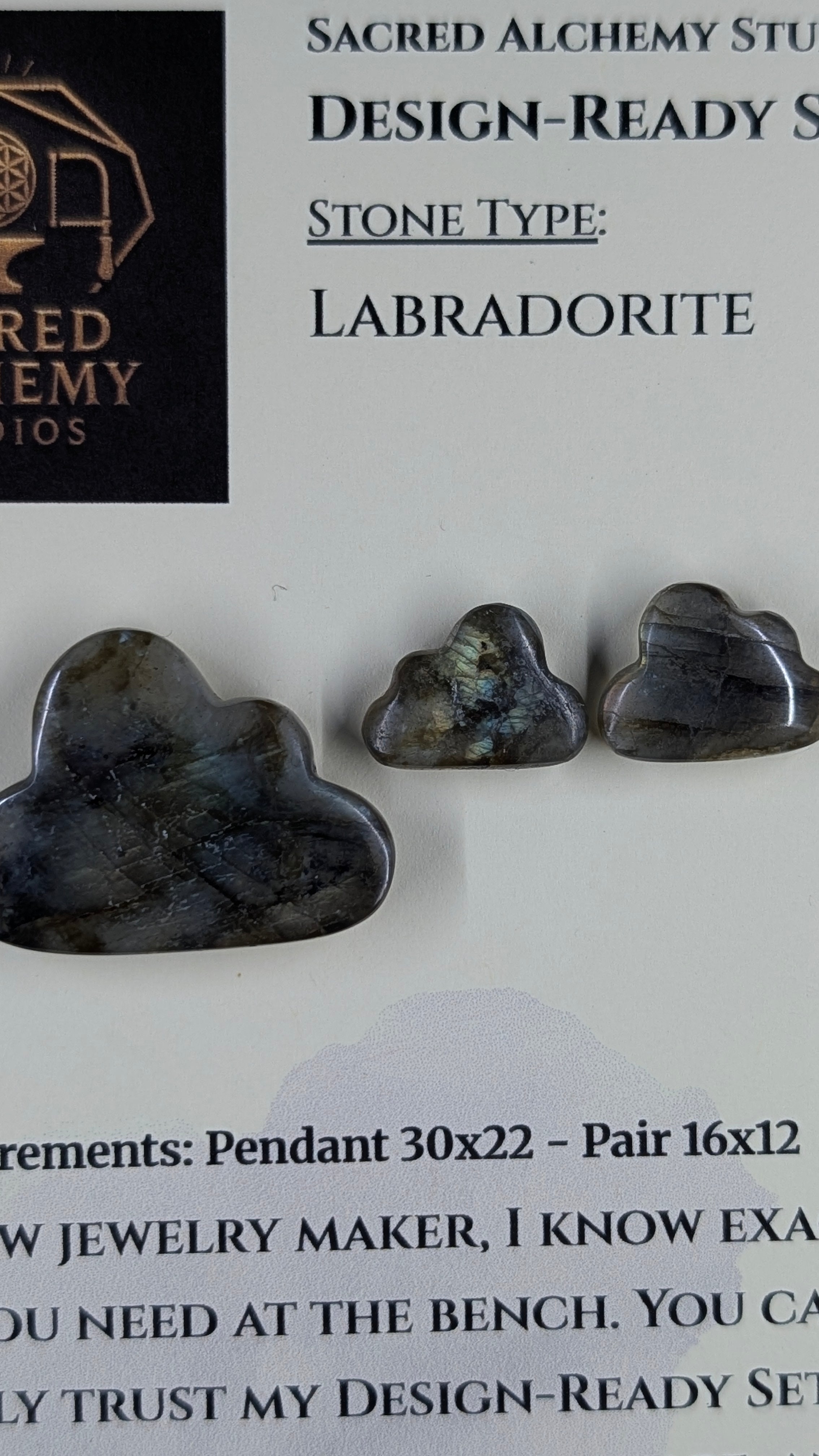 Cloud Shape - Labradorite - Design-Ready Set