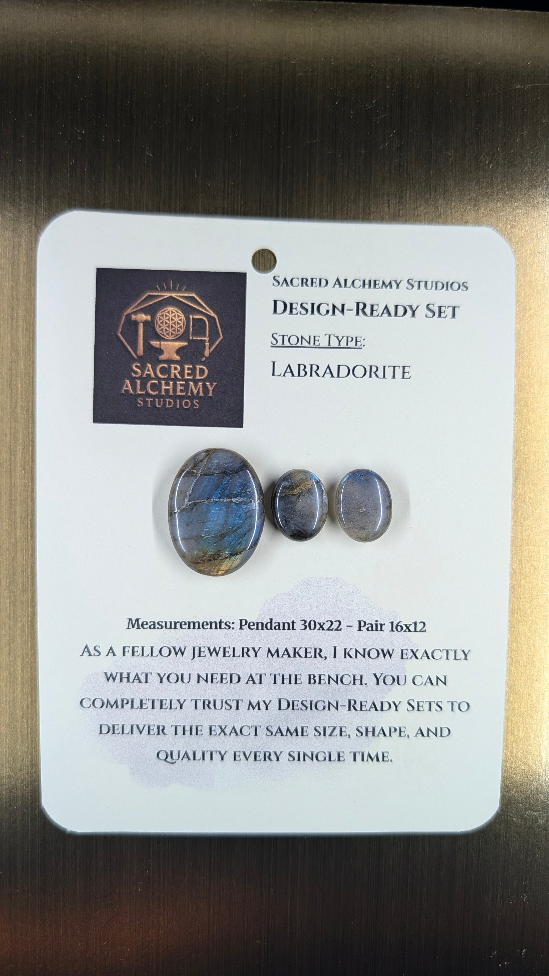 Oval Shape - Labradorite - Design-Ready Set
