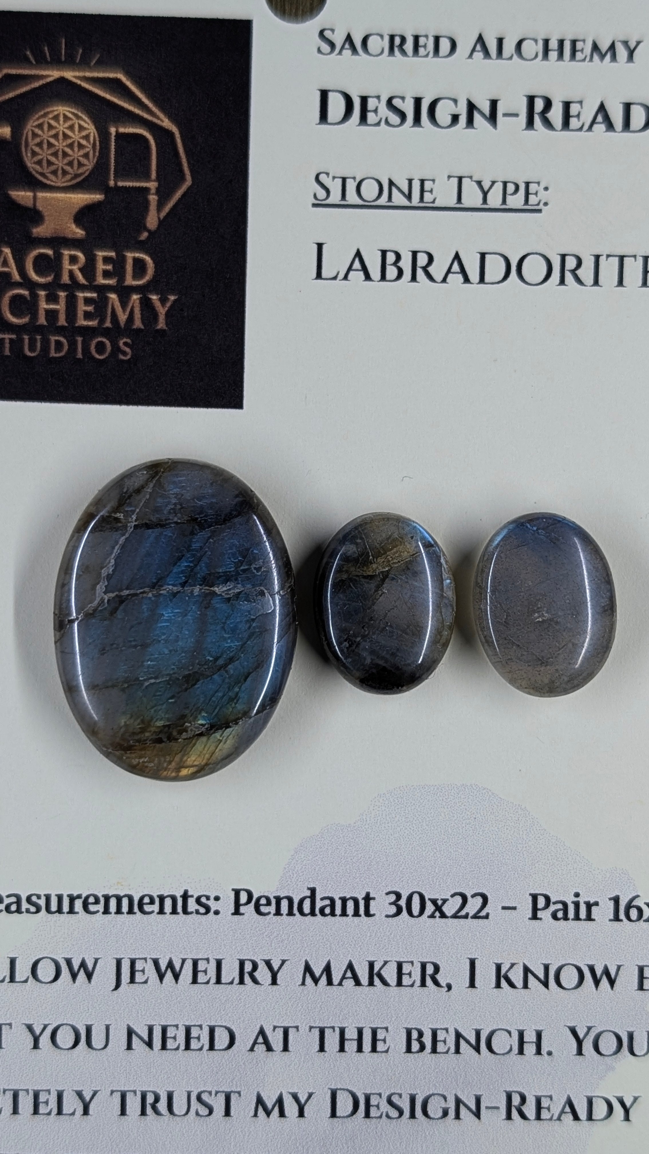 Oval Shape - Labradorite - Design-Ready Set