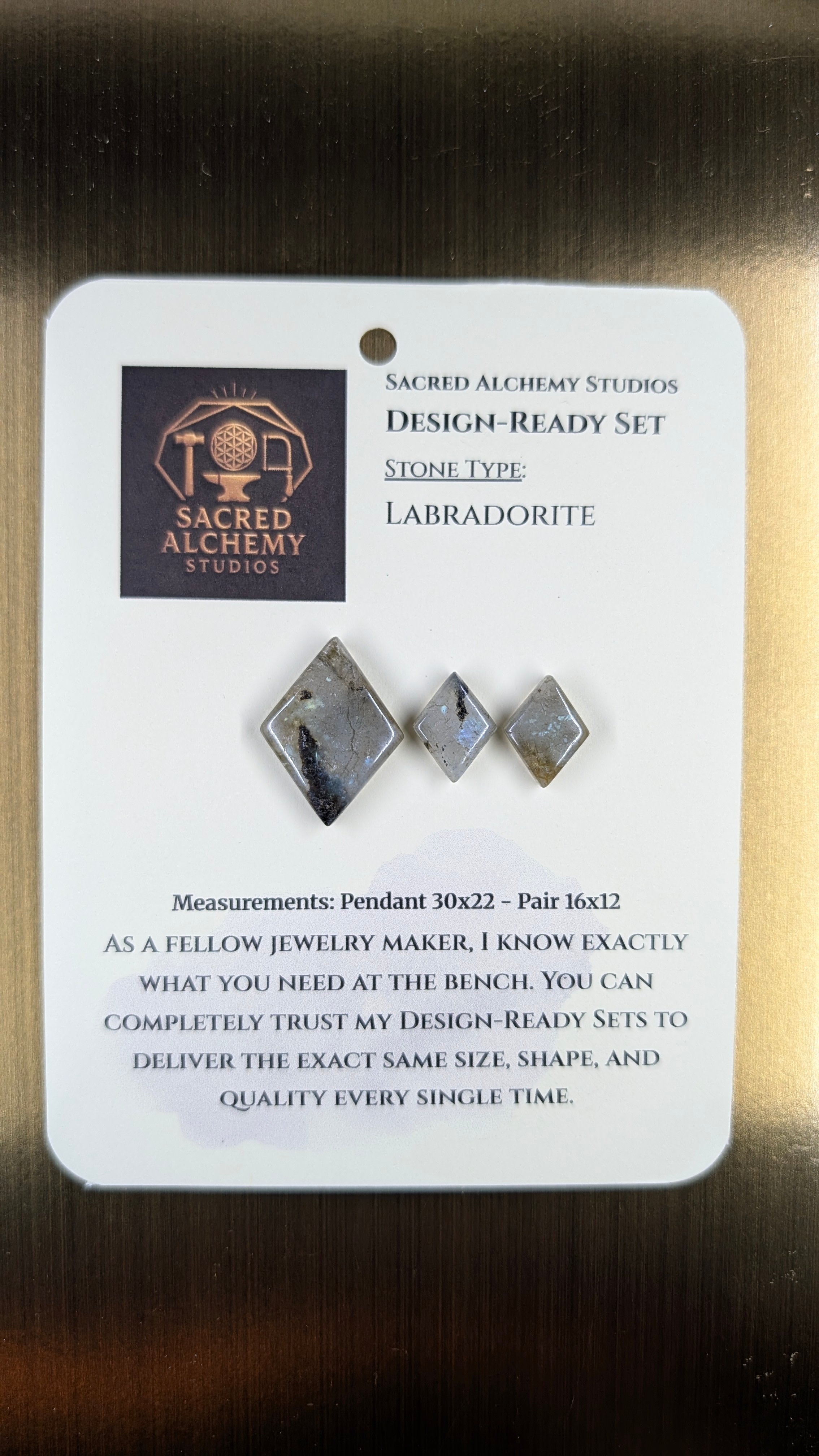 Rhombus Shape - Labradorite - Design-Ready Set