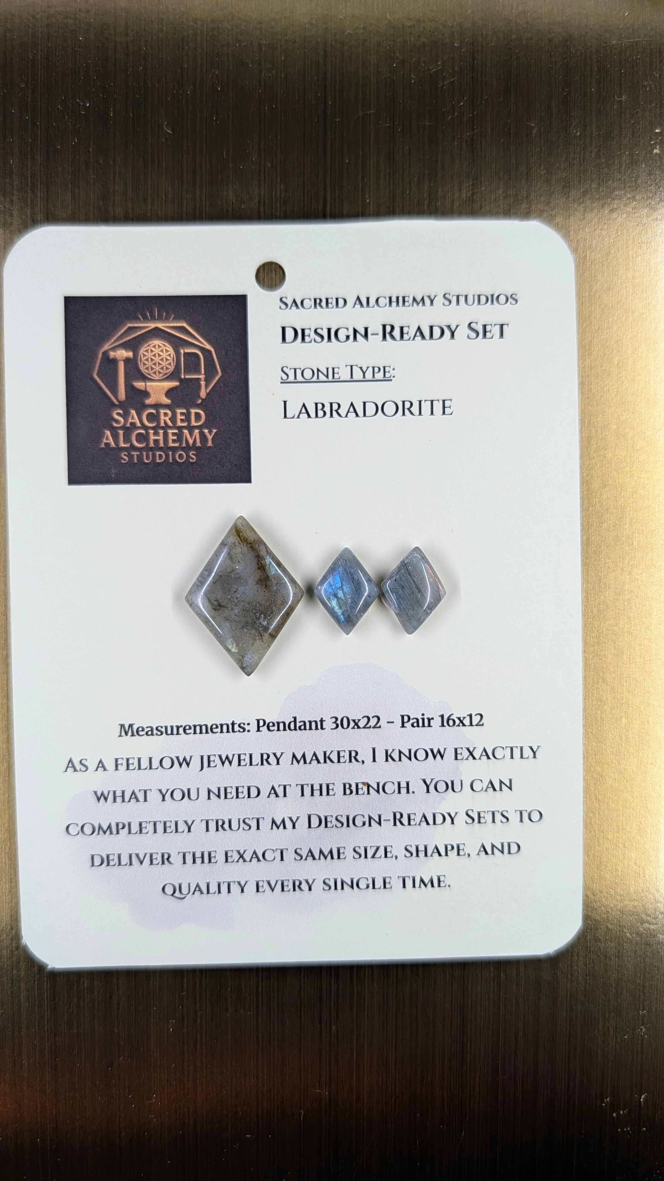 Rhombus Shape - Labradorite - Design-Ready Set