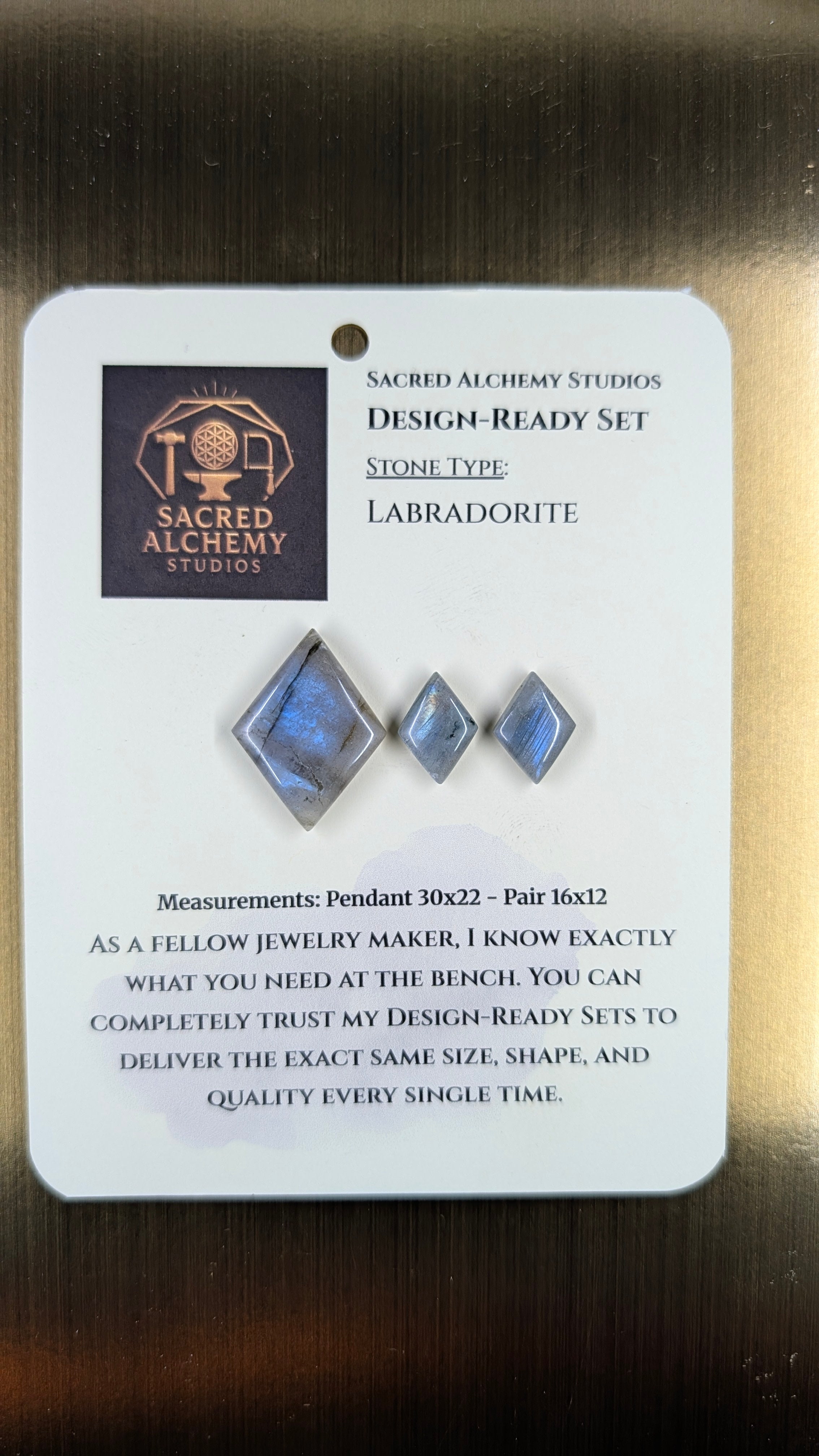 Rhombus Shape - Labradorite - Design-Ready Set