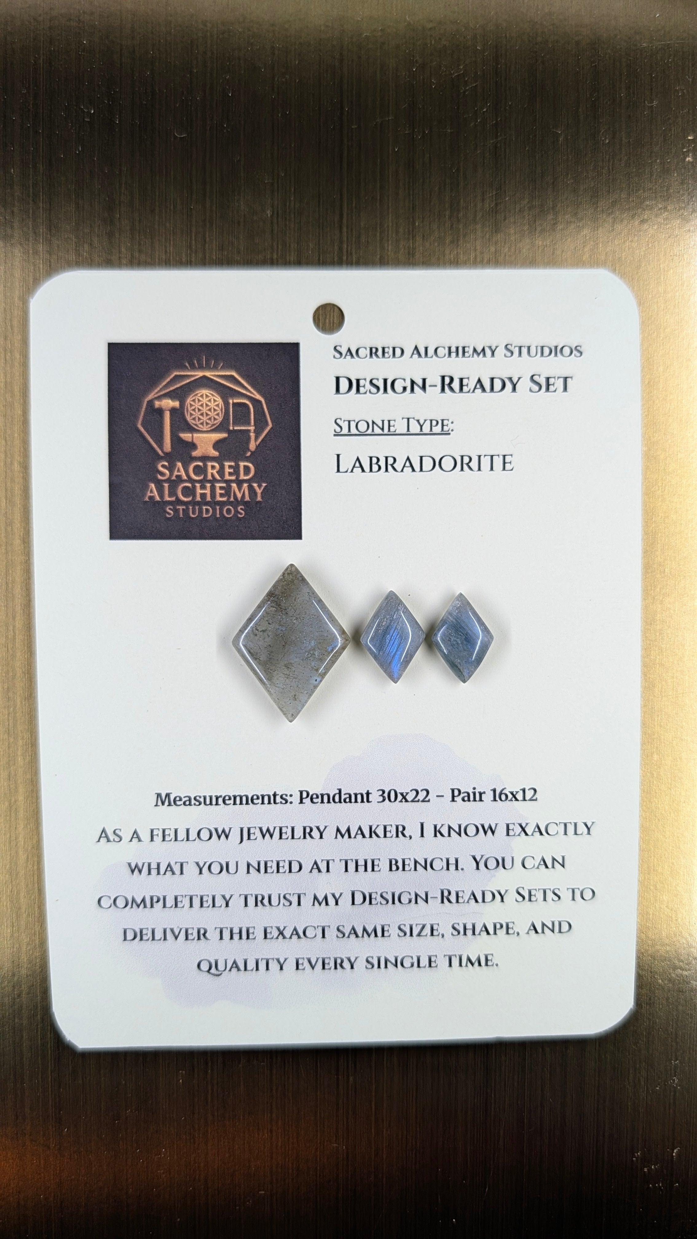Rhombus Shape - Labradorite - Design-Ready Set