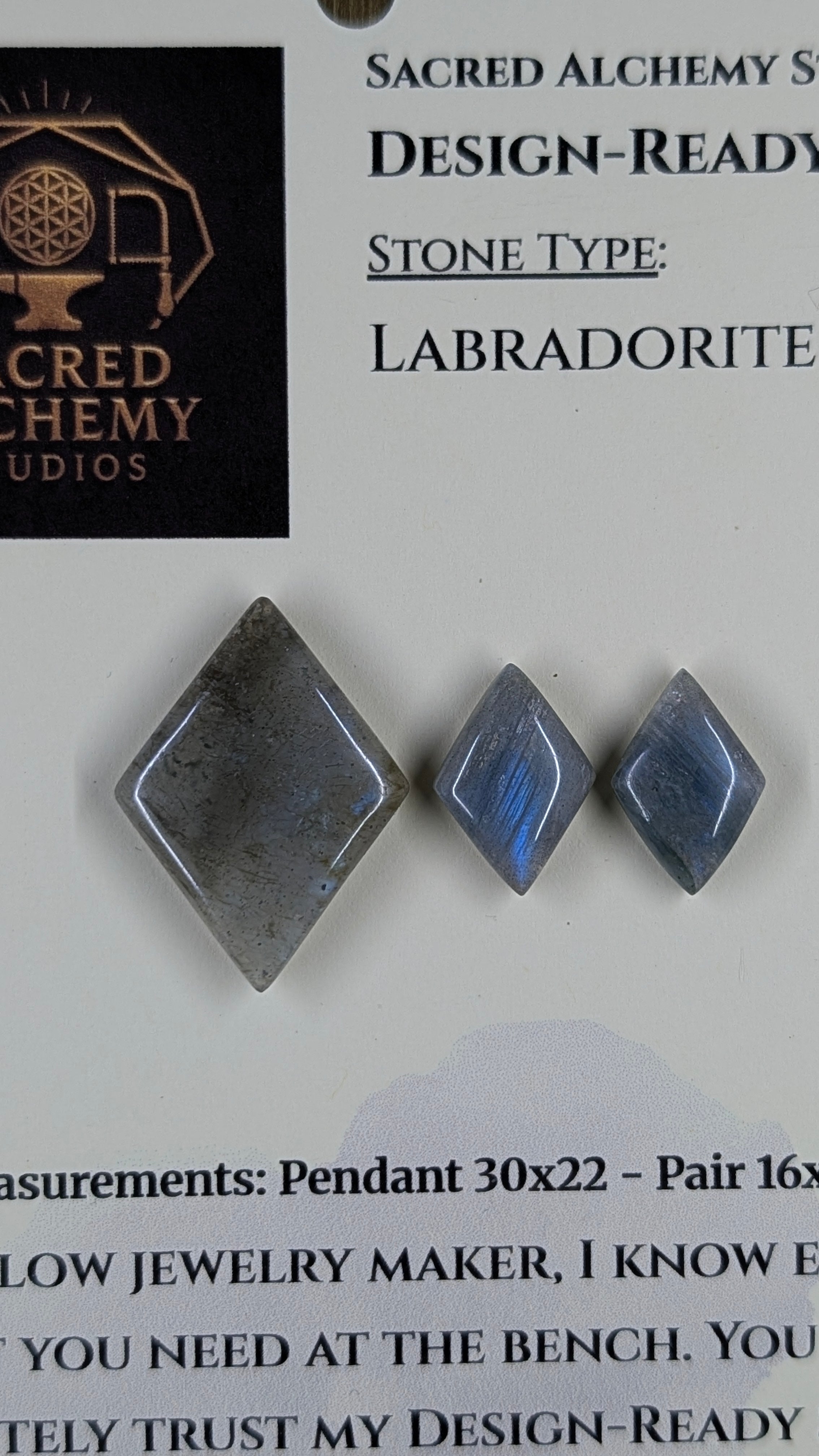 Rhombus Shape - Labradorite - Design-Ready Set