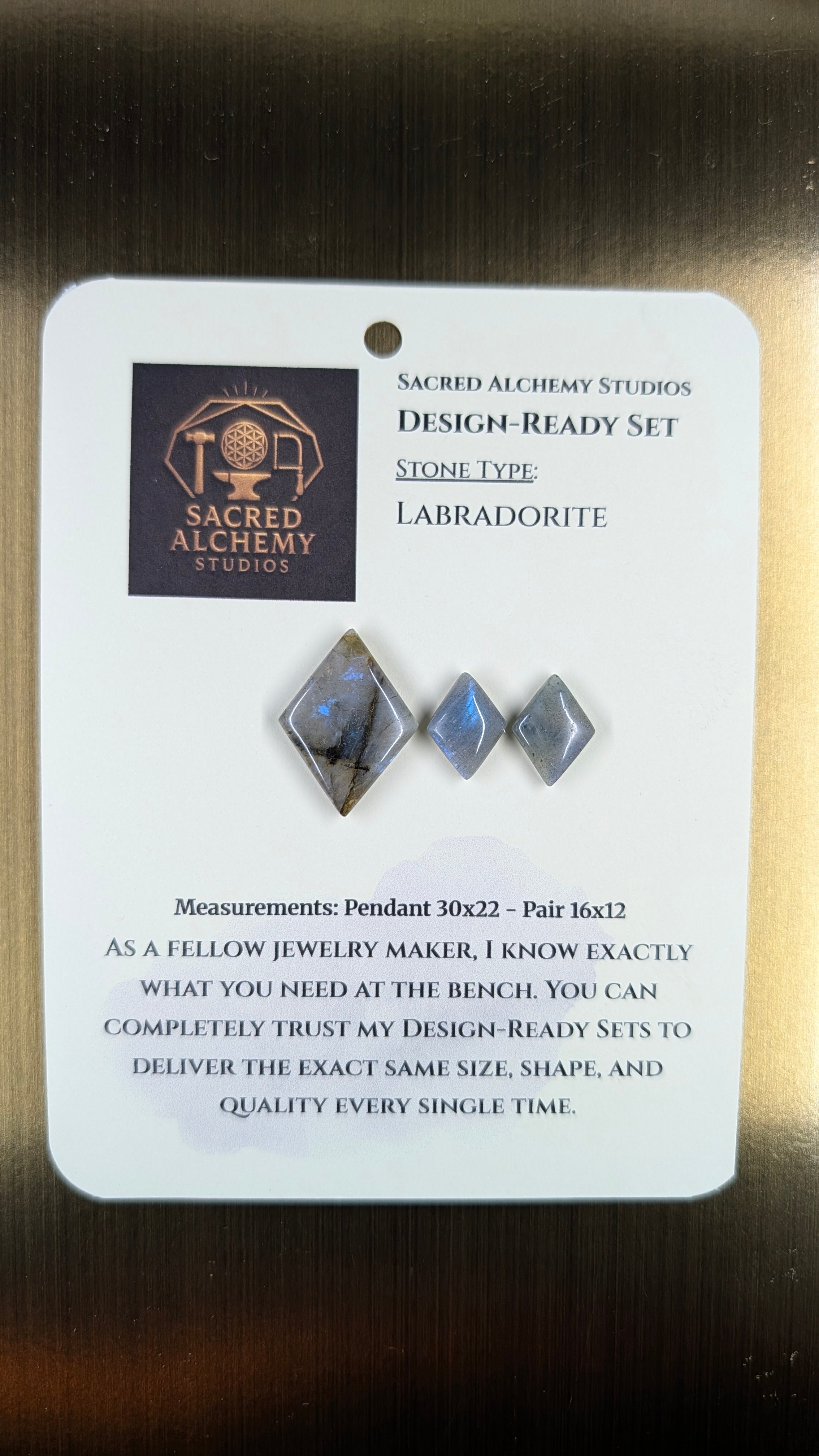 Rhombus Shape - Labradorite - Design-Ready Set