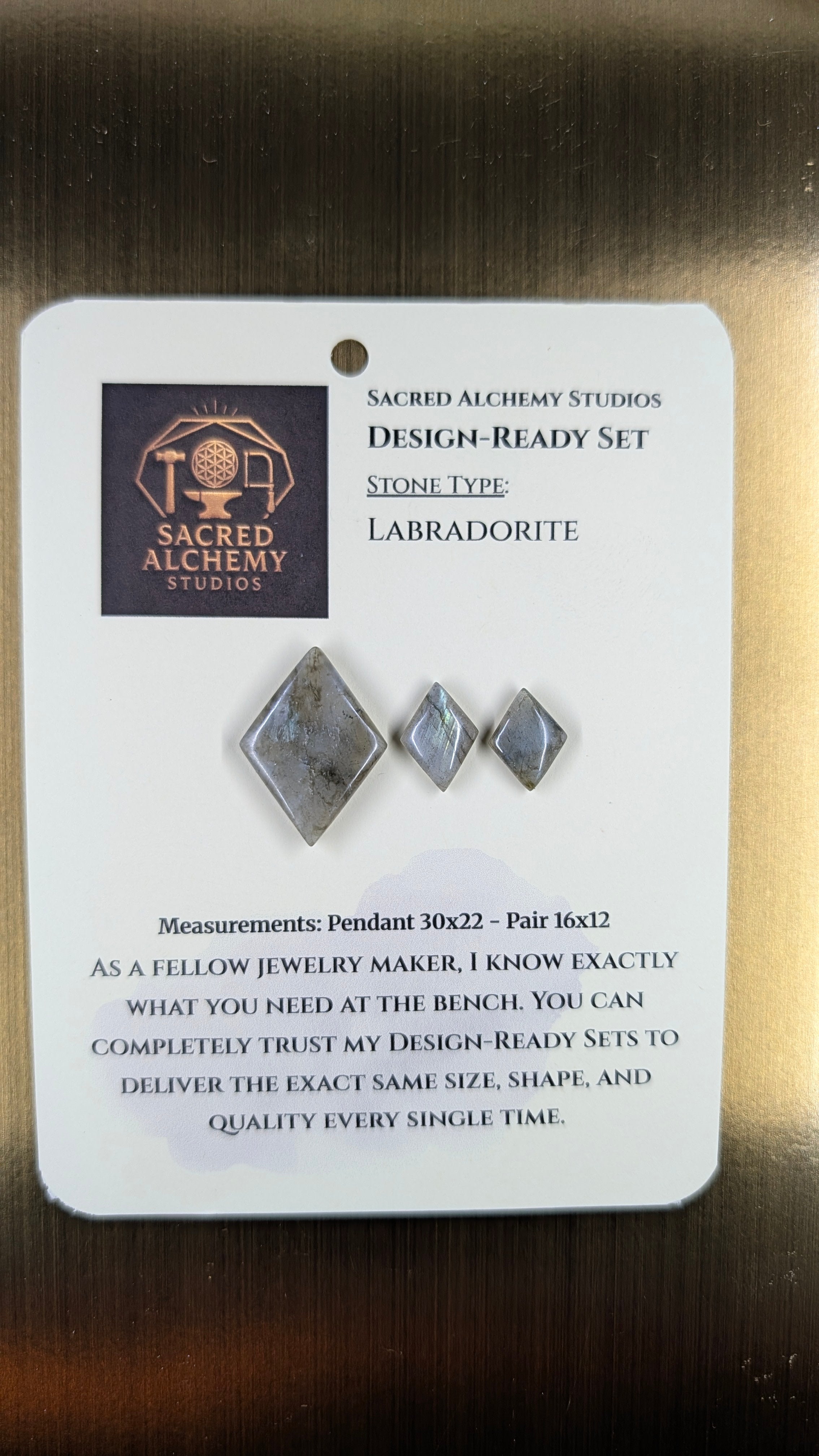 Rhombus Shape - Labradorite - Design-Ready Set