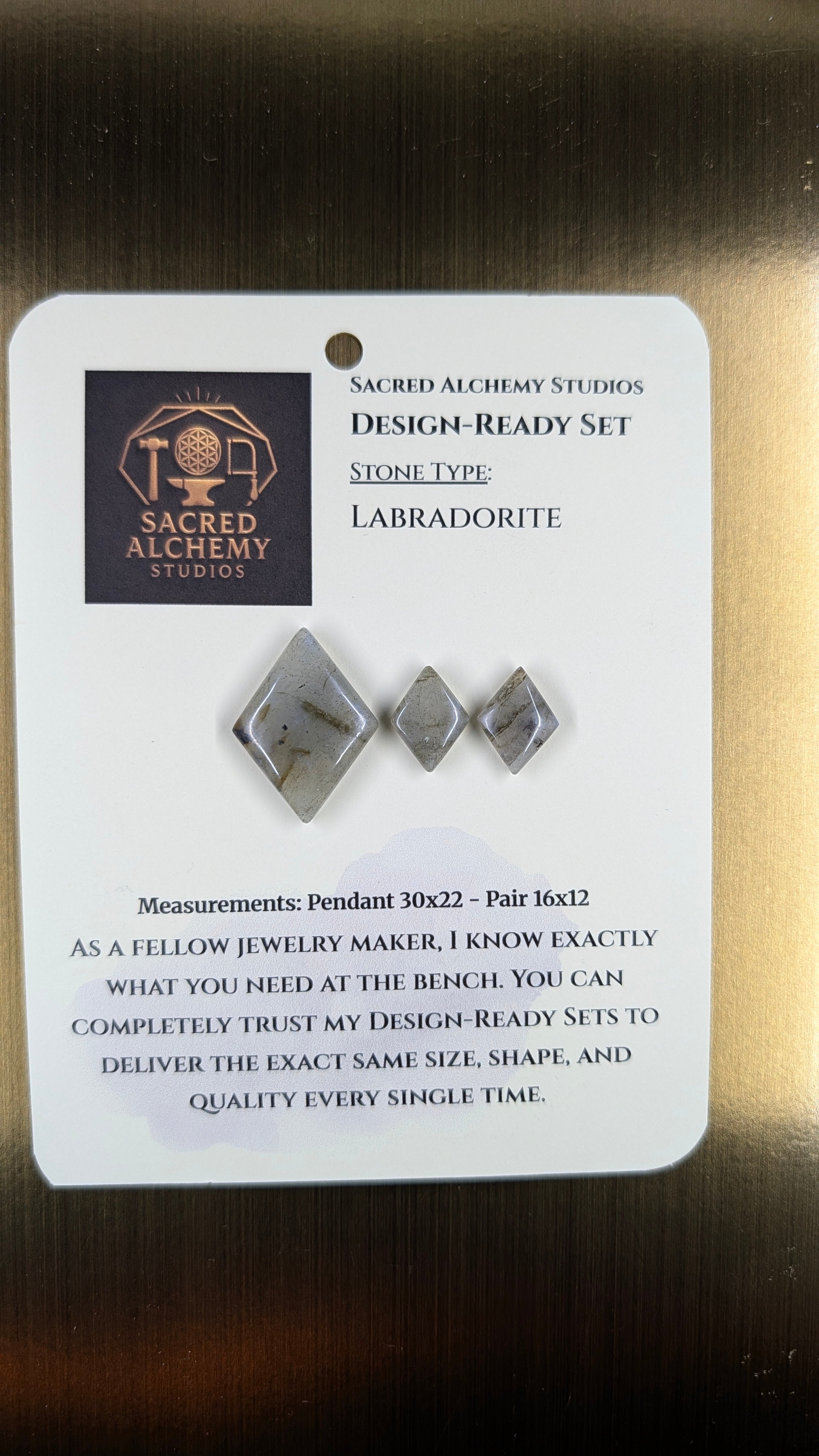 Rhombus Shape - Labradorite - Design-Ready Set