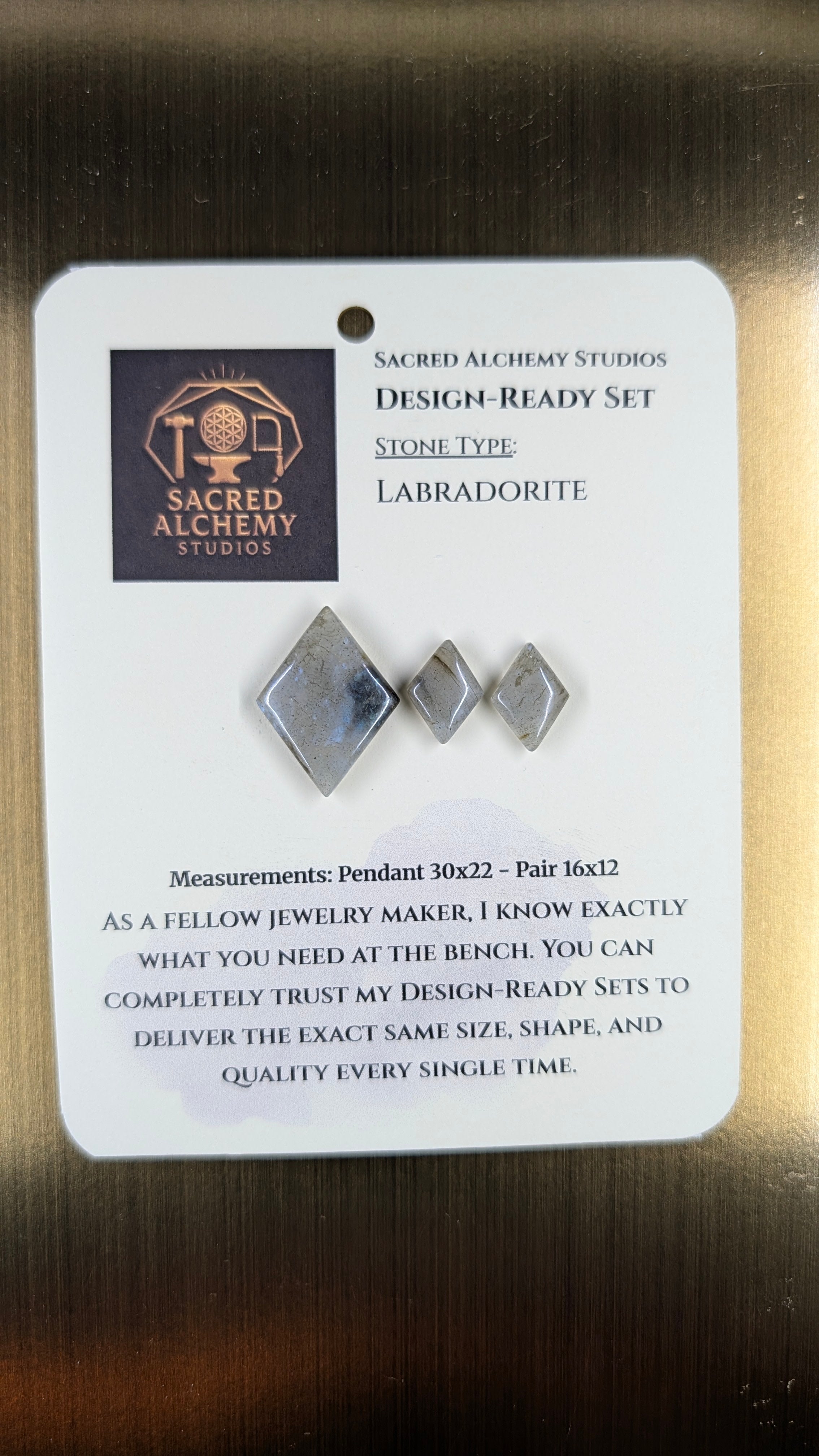Rhombus Shape - Labradorite - Design-Ready Set