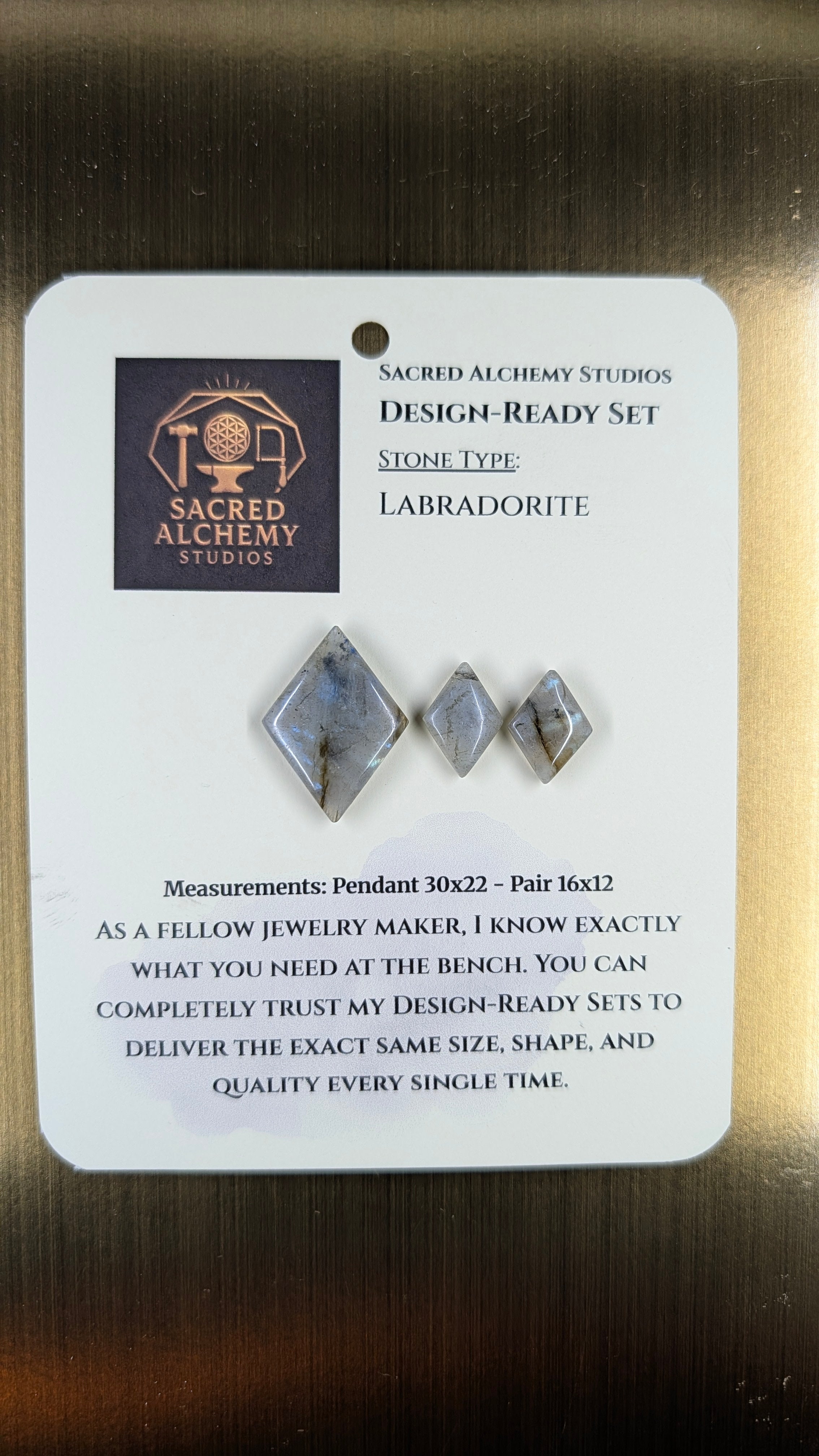 Rhombus Shape - Labradorite - Design-Ready Set