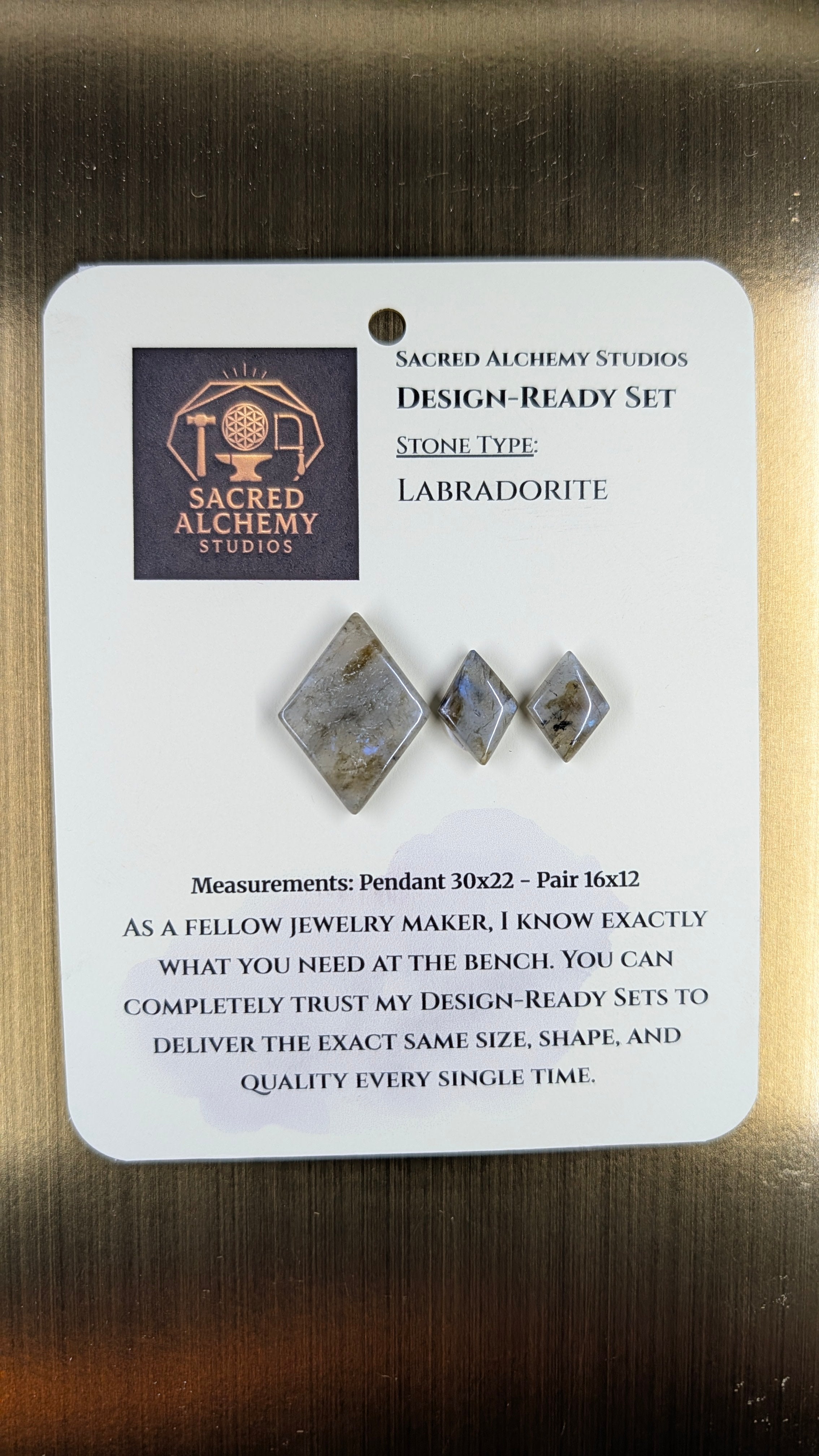 Rhombus Shape - Labradorite - Design-Ready Set