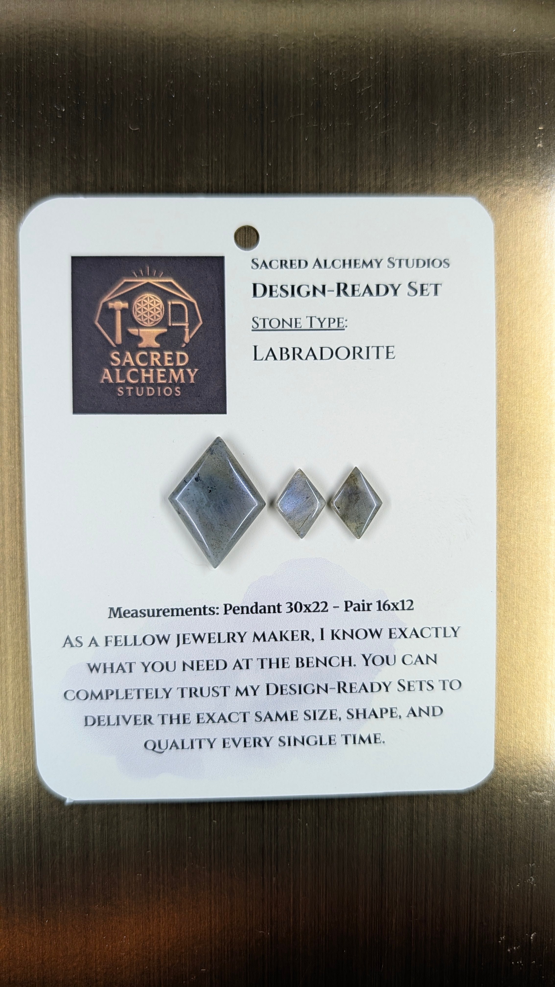 Rhombus Shape - Labradorite - Design-Ready Set