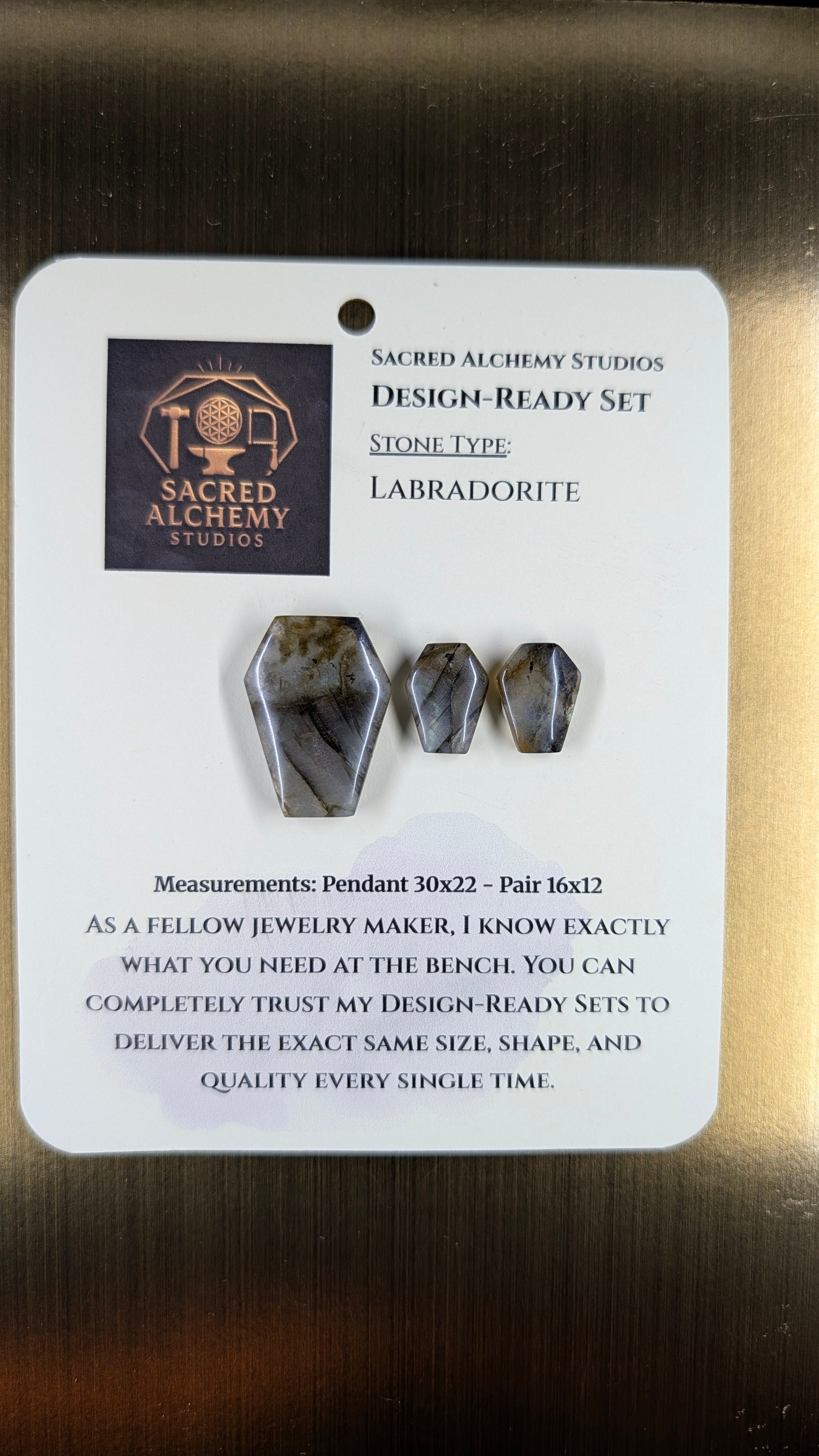 Coffin Shape - Labradorite - Design-Ready Set