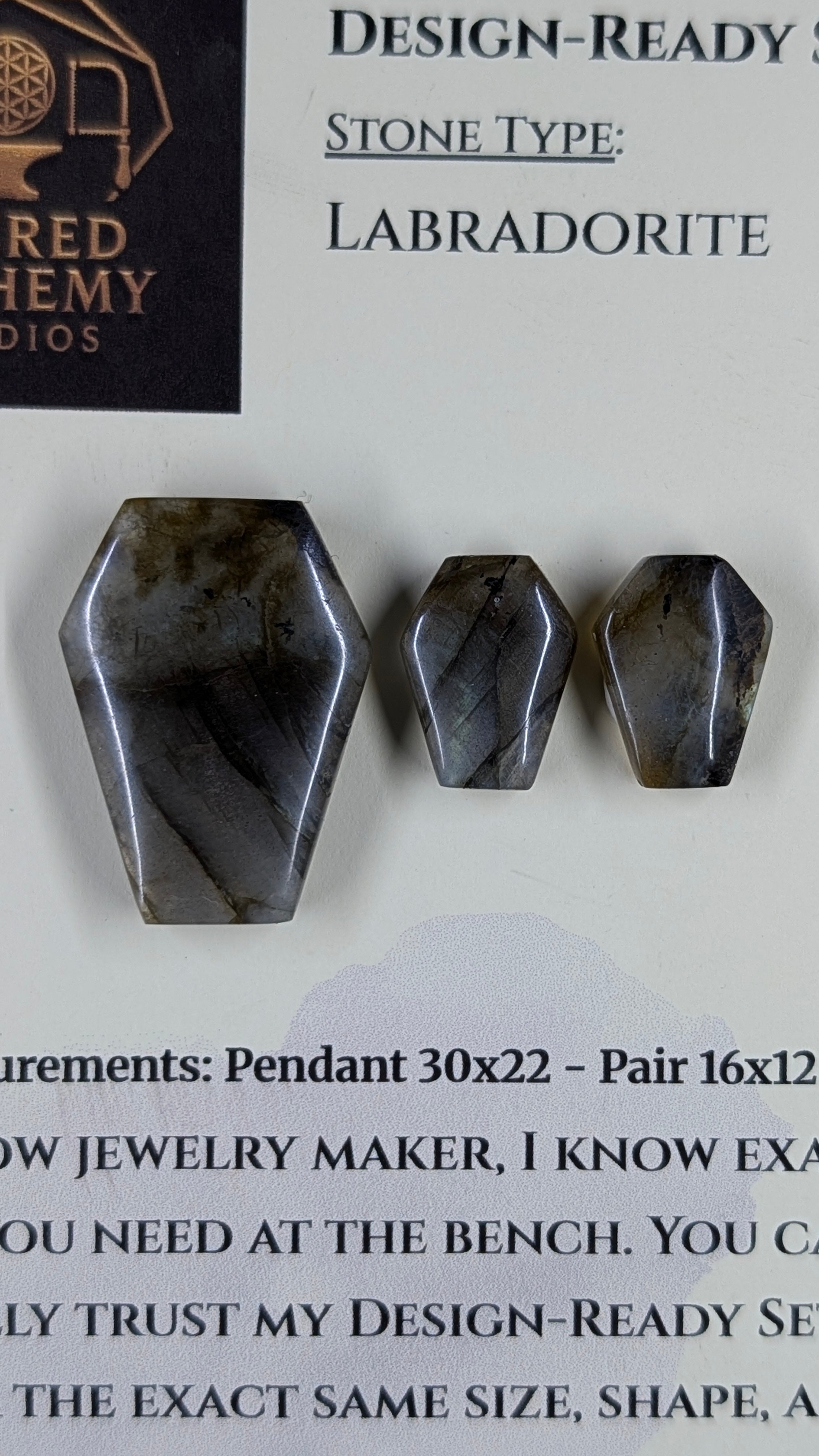 Coffin Shape - Labradorite - Design-Ready Set