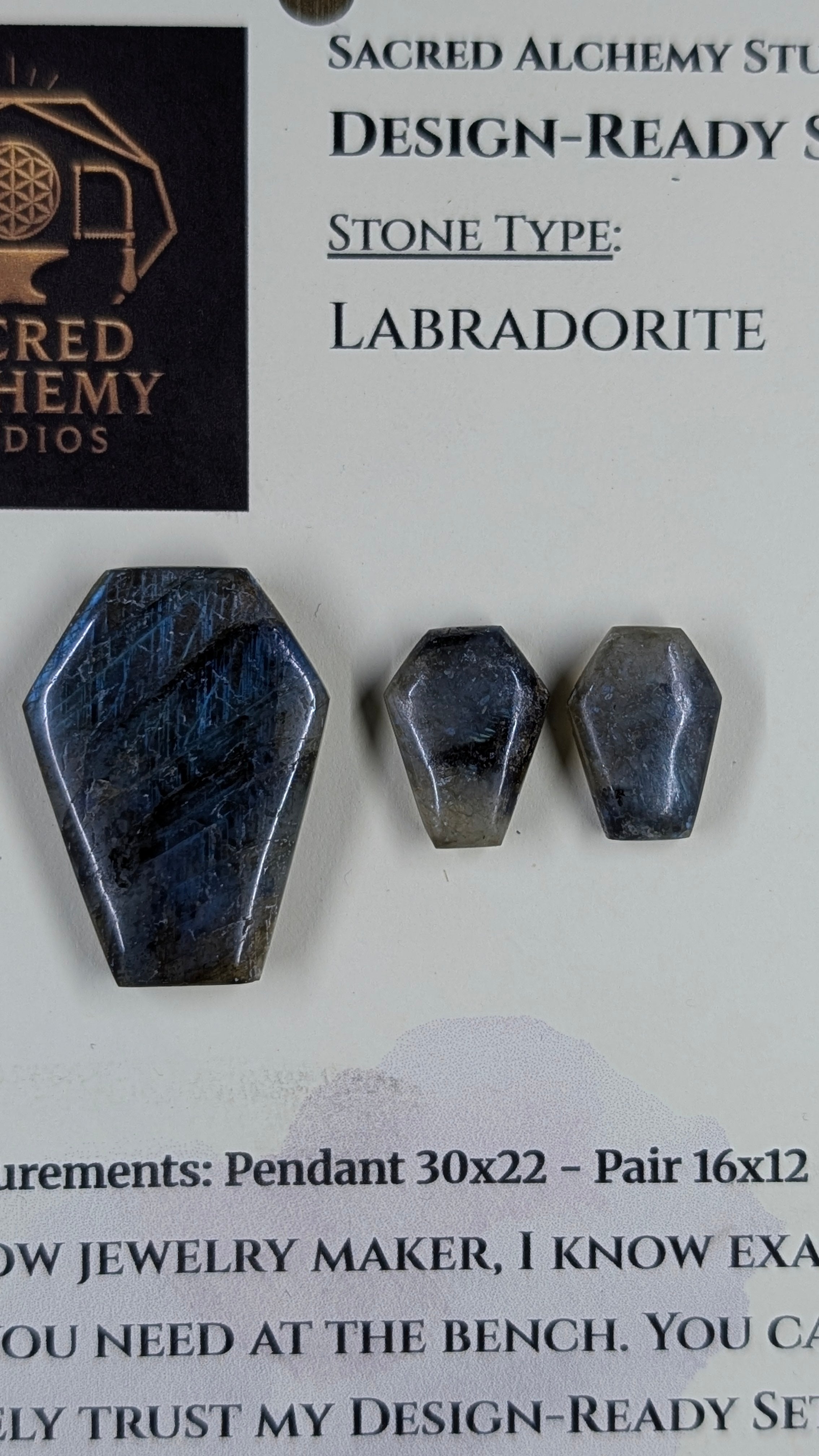 Coffin Shape - Labradorite - Design-Ready Set