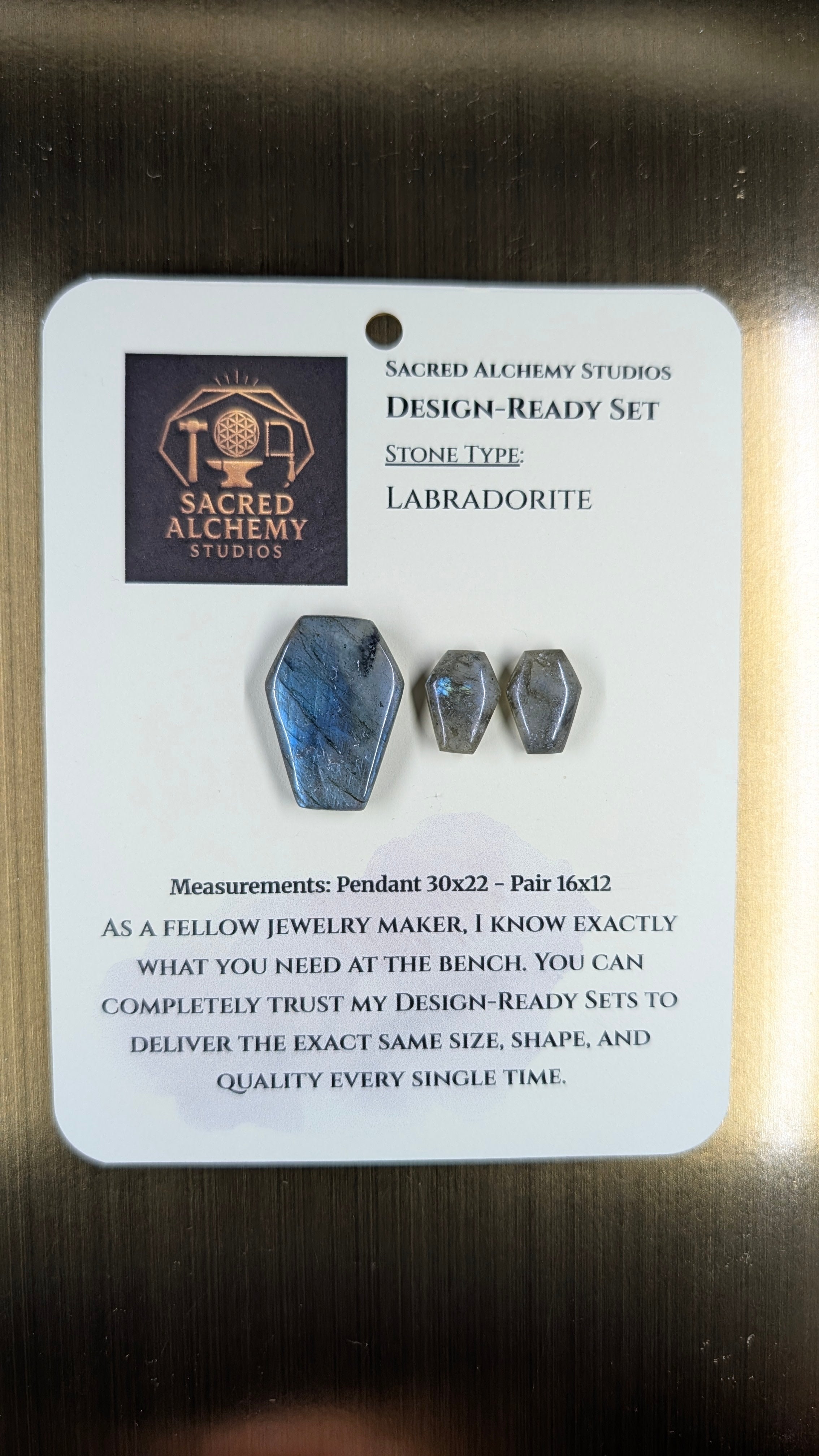 Coffin Shape - Labradorite - Design-Ready Set