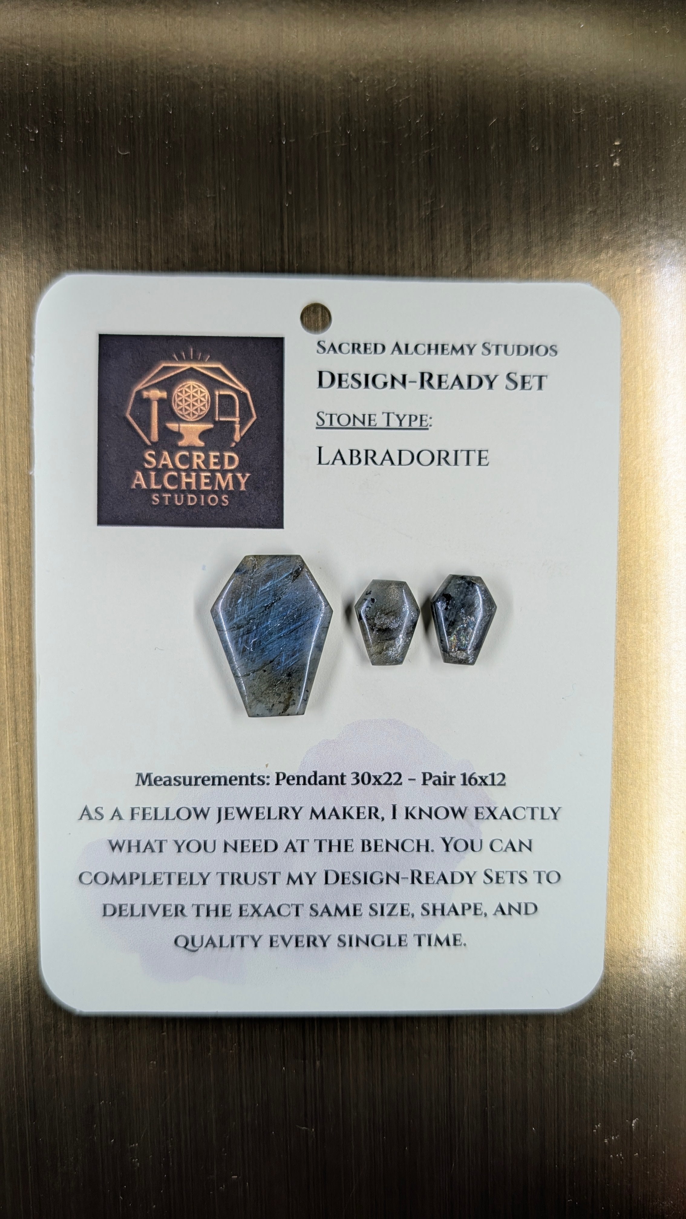 Coffin Shape - Labradorite - Design-Ready Set