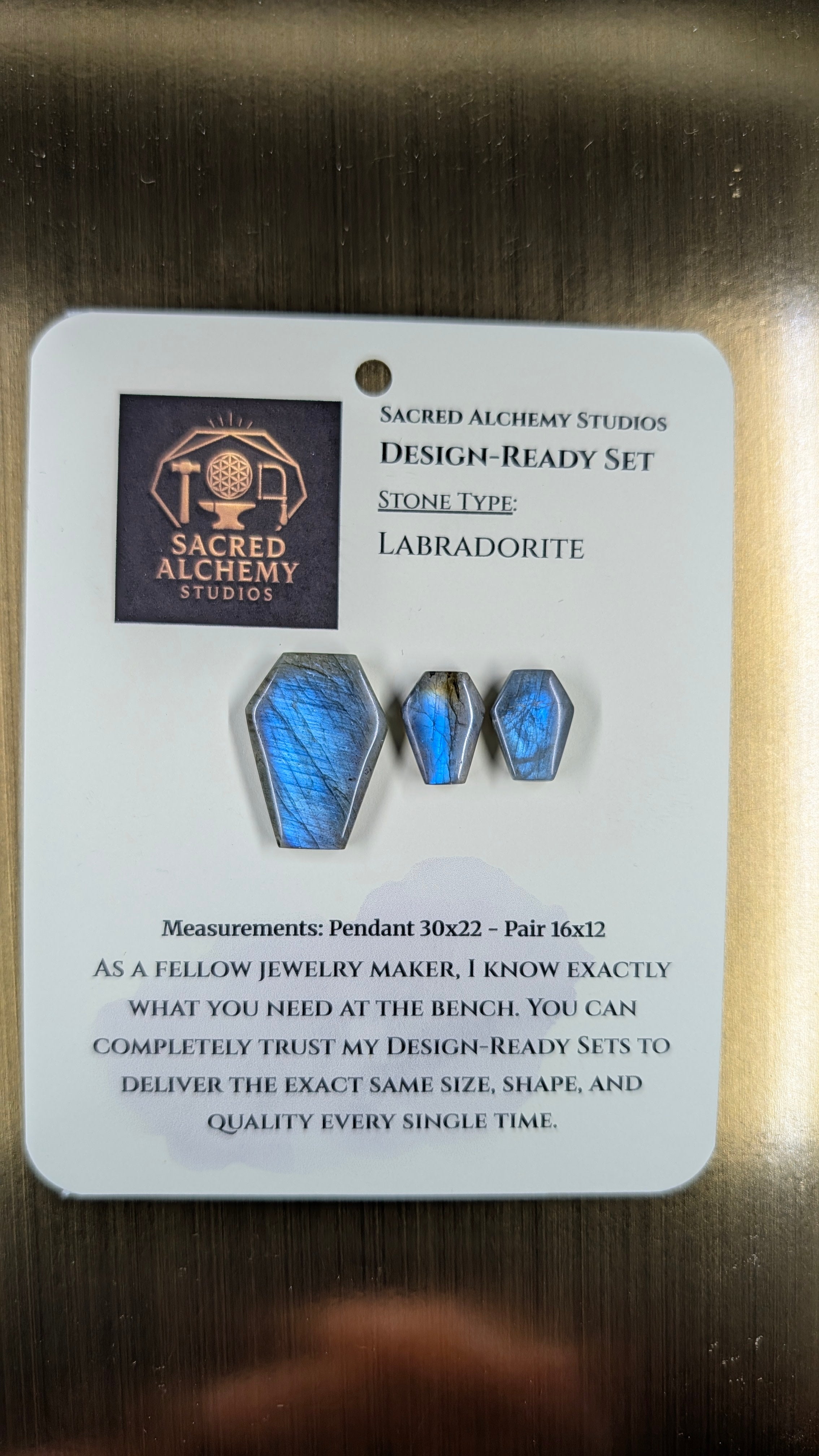 Coffin Shape - Labradorite - Design-Ready Set
