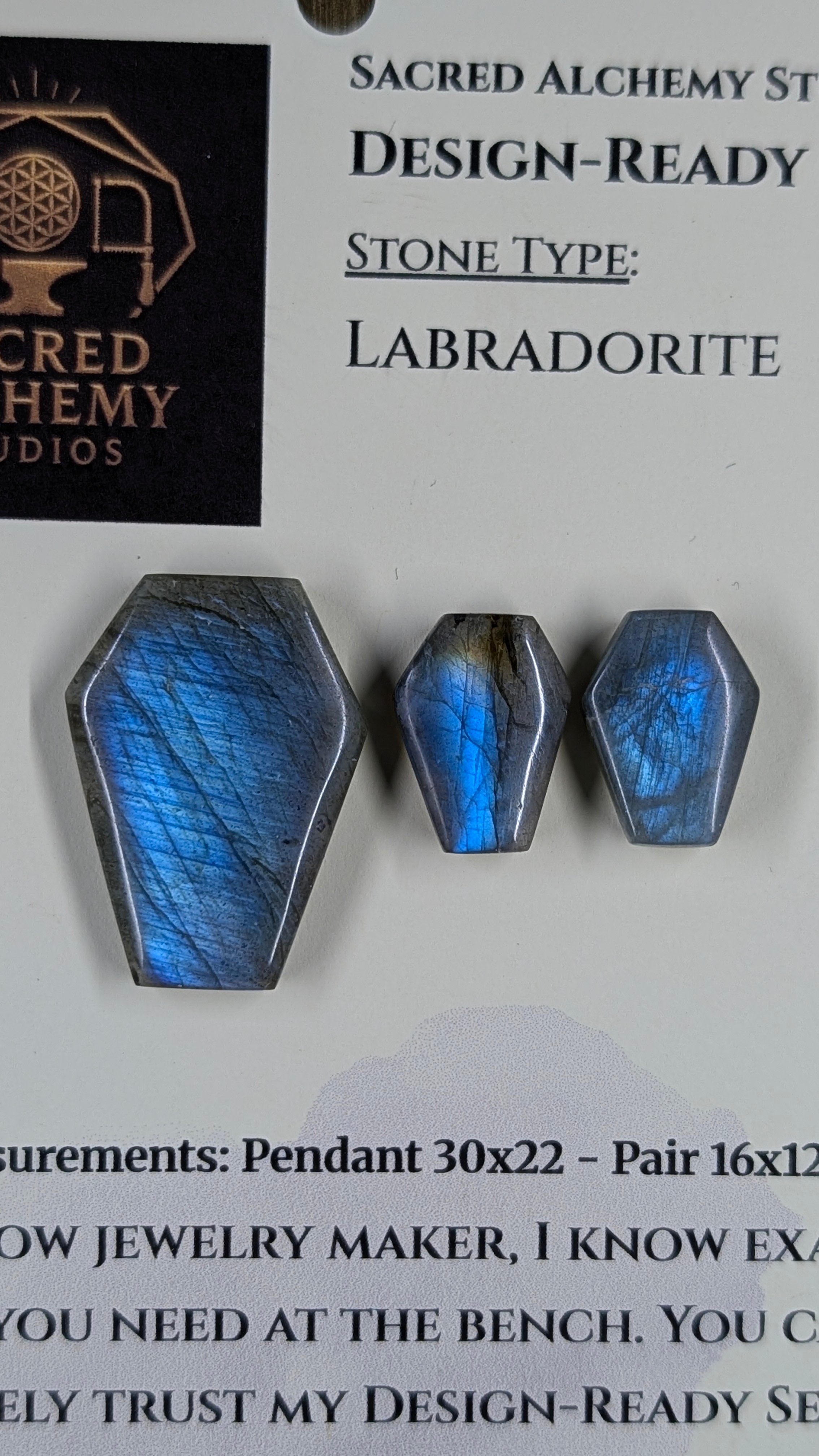 Coffin Shape - Labradorite - Design-Ready Set