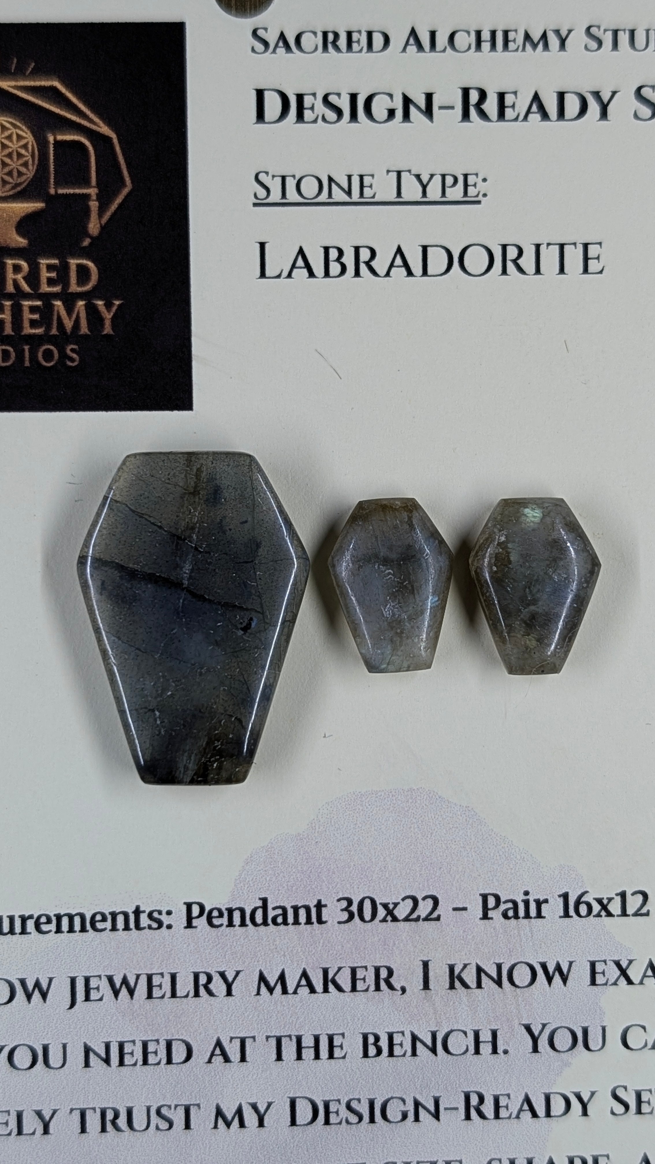 Coffin Shape - Labradorite - Design-Ready Set