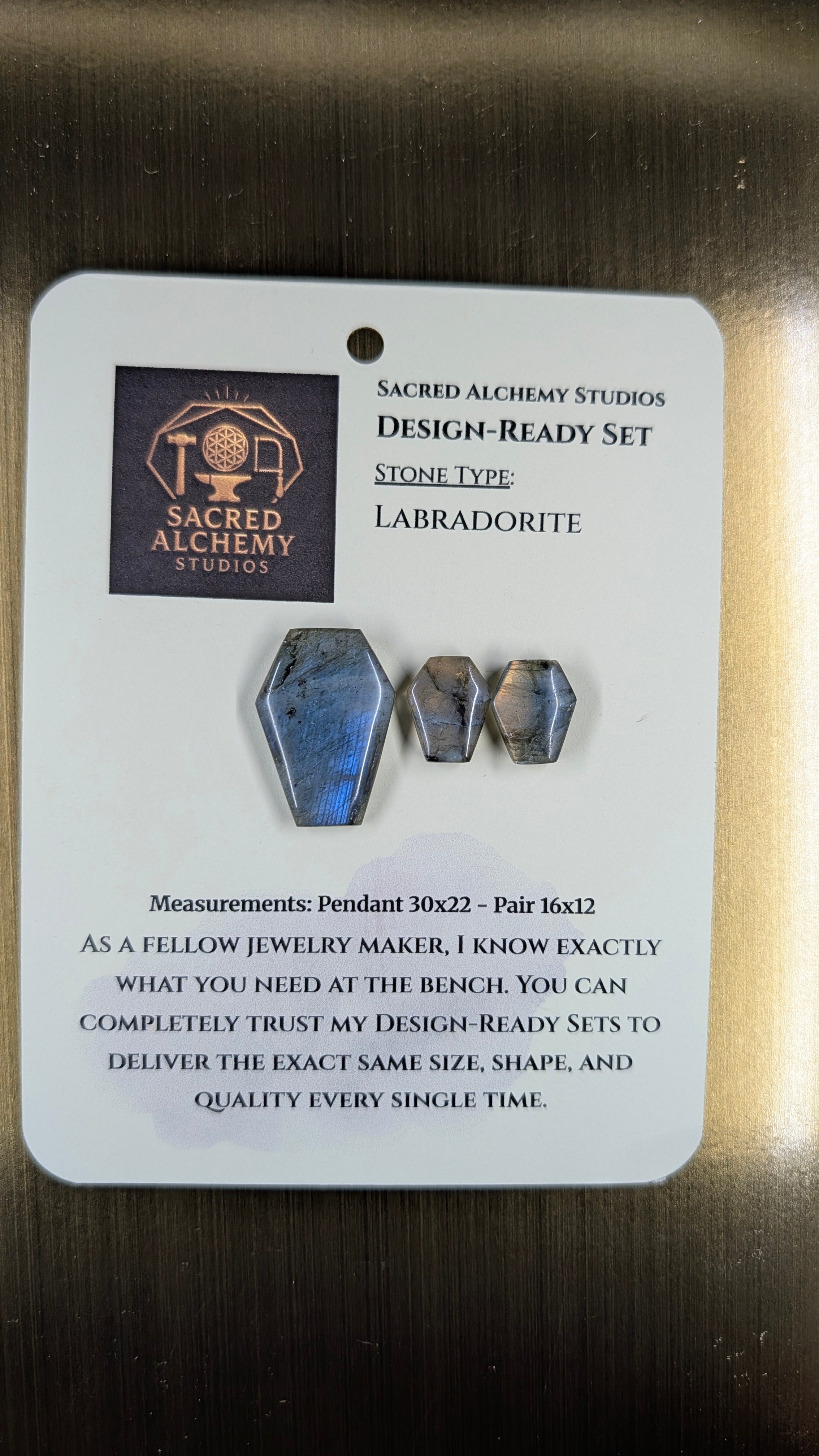 Coffin Shape - Labradorite - Design-Ready Set