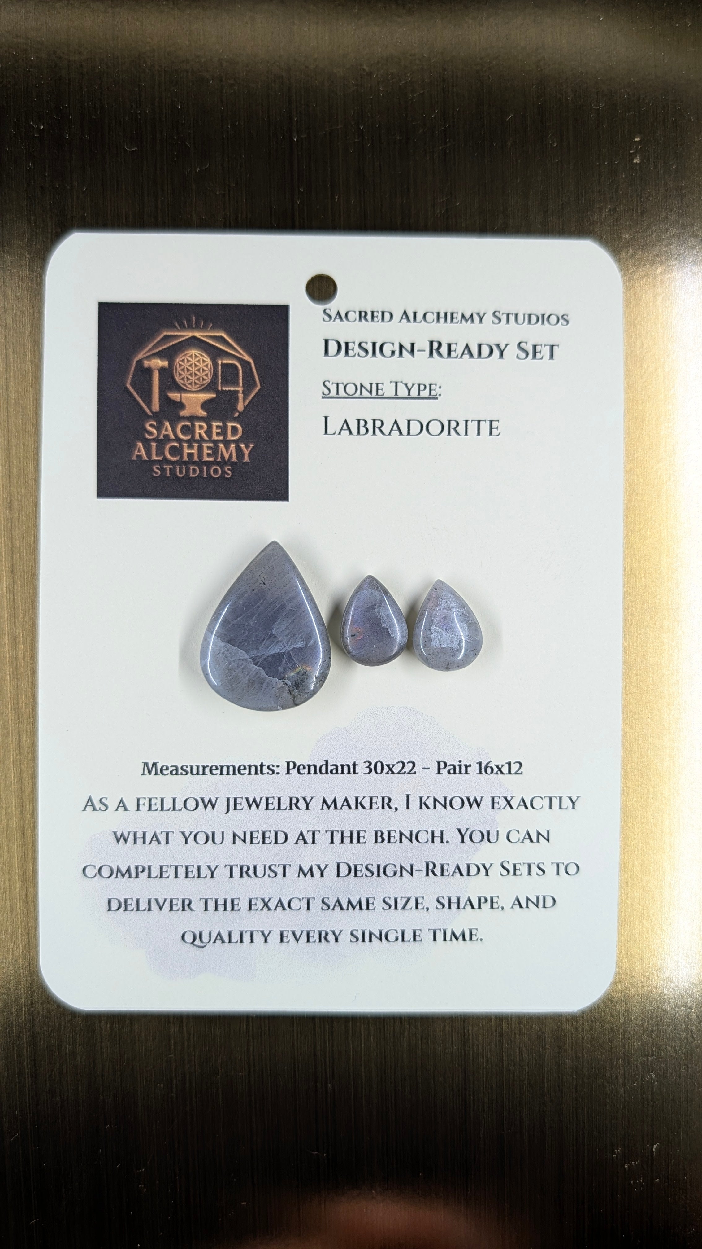 Tear Shape - Labradorite - Design-Ready Set