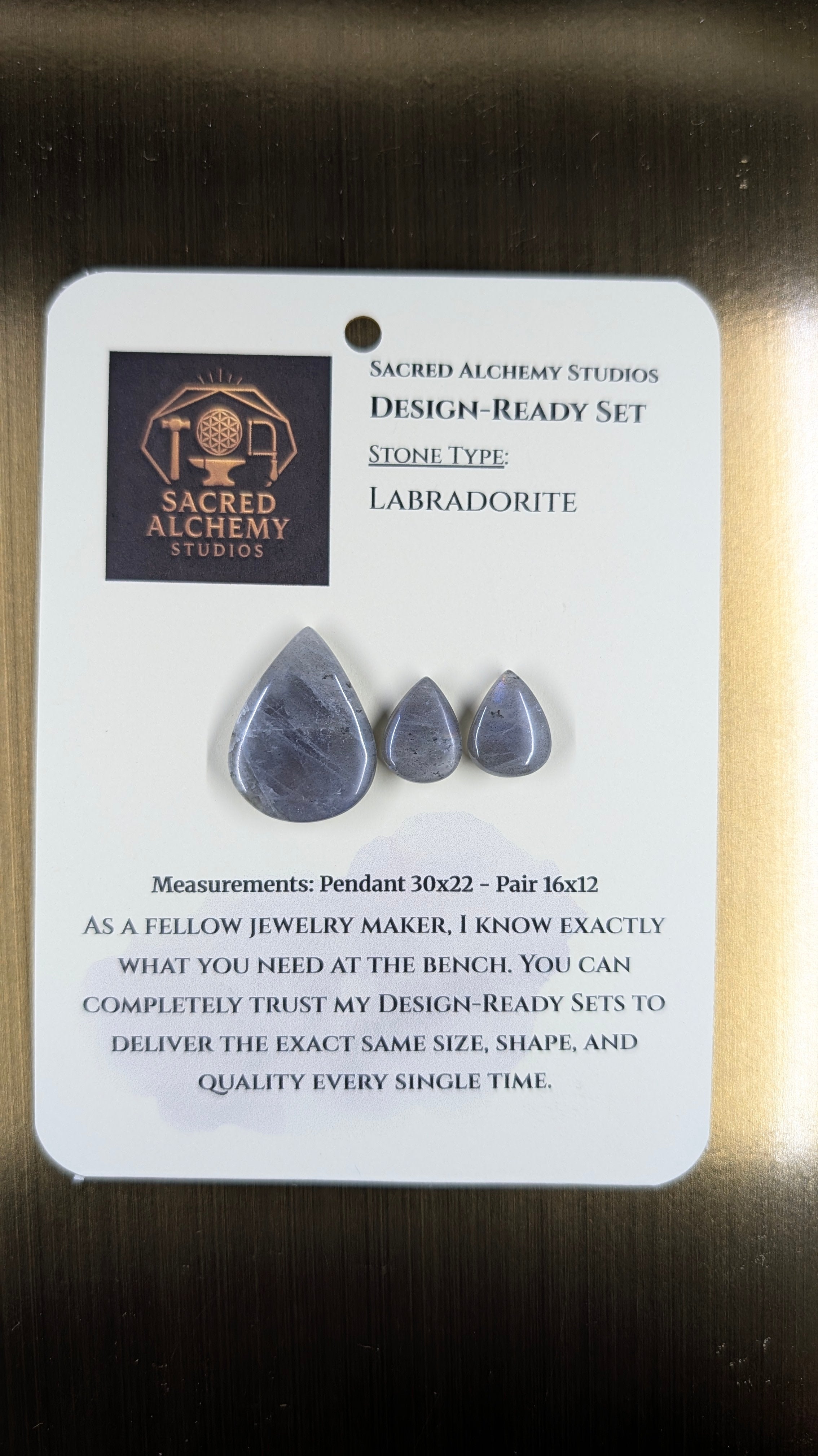 Tear Shape - Labradorite - Design-Ready Set