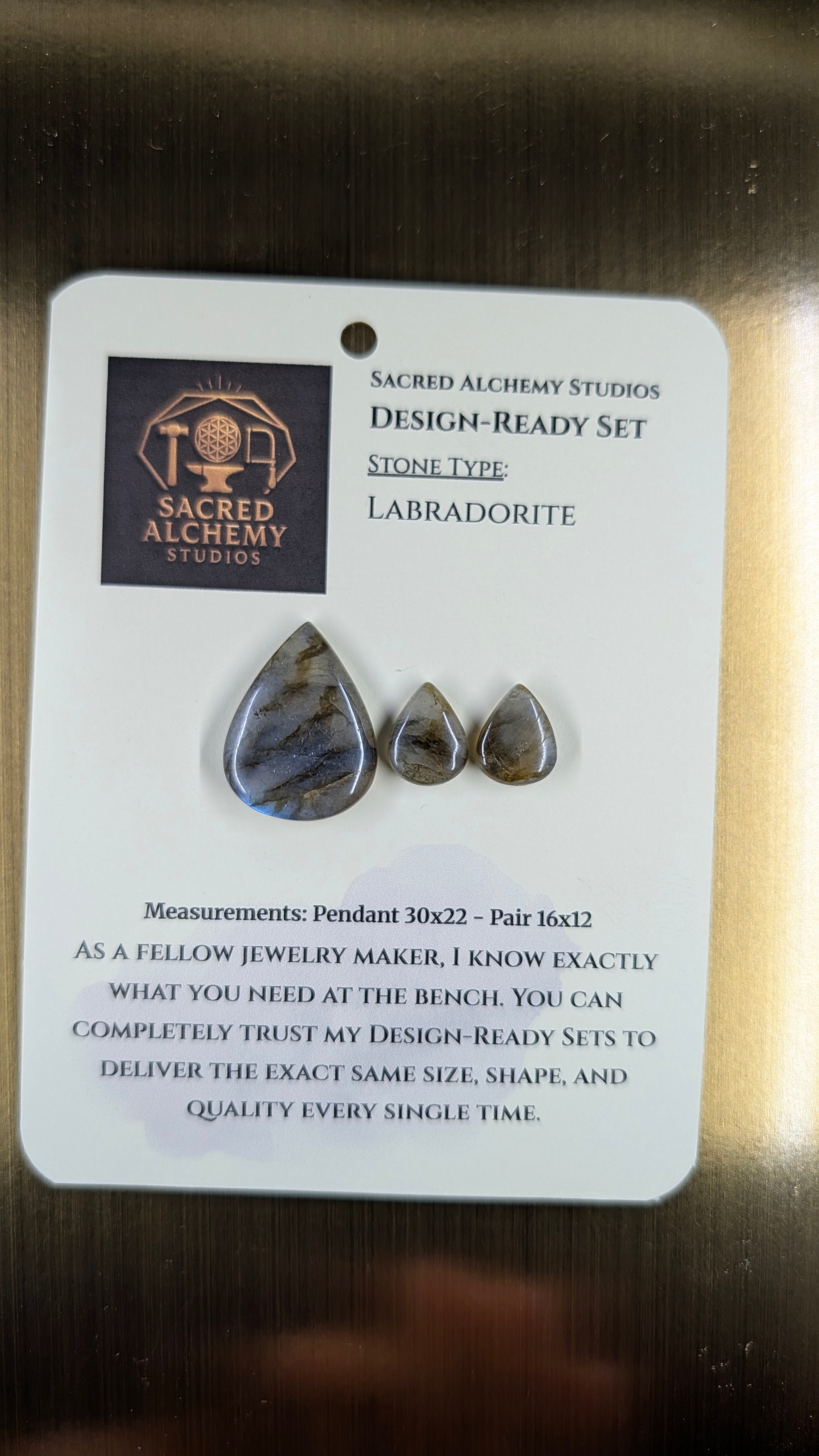 Tear Shape - Labradorite - Design-Ready Set