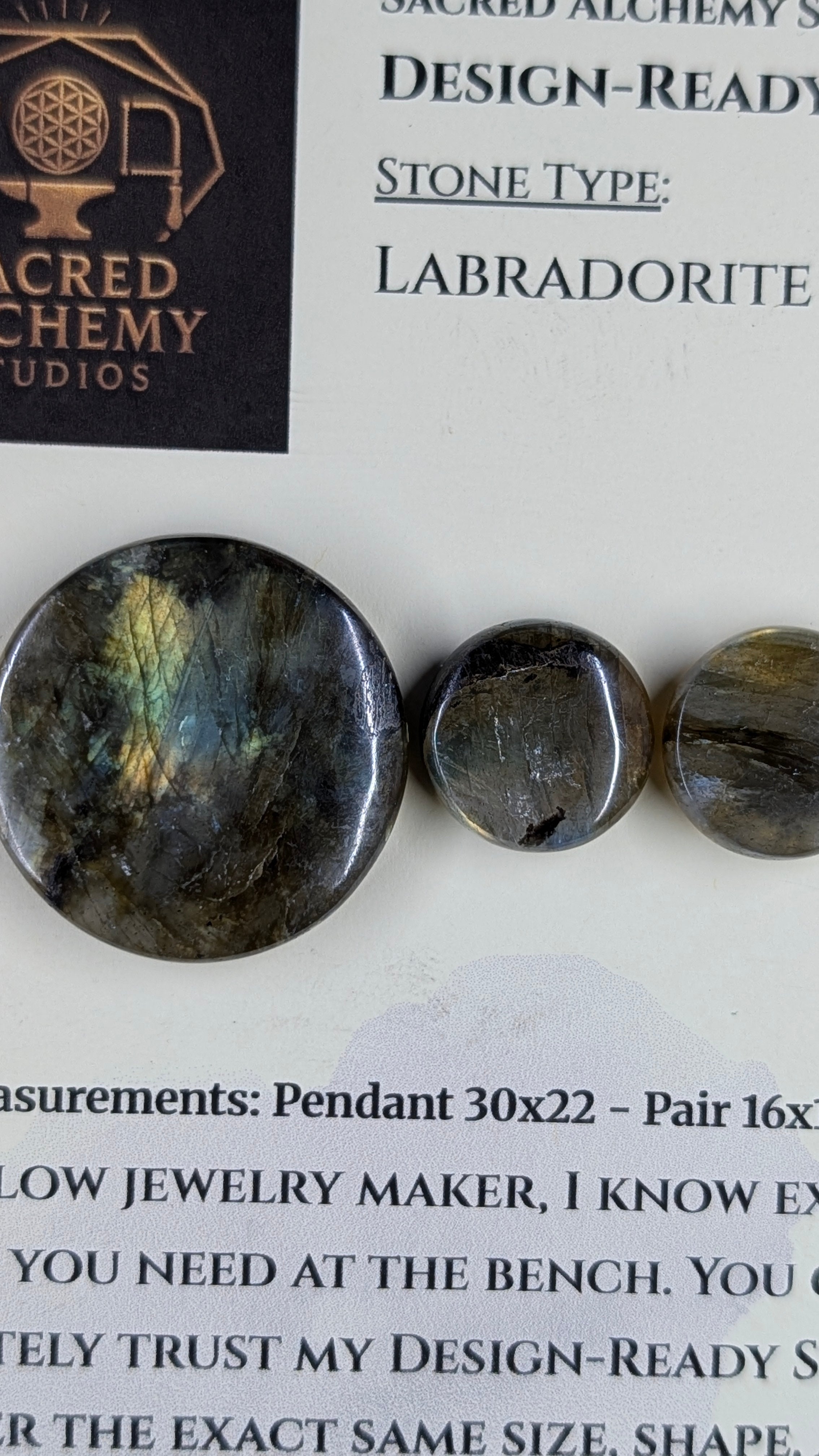 Circle Shape - Labradorite - Design-Ready Set