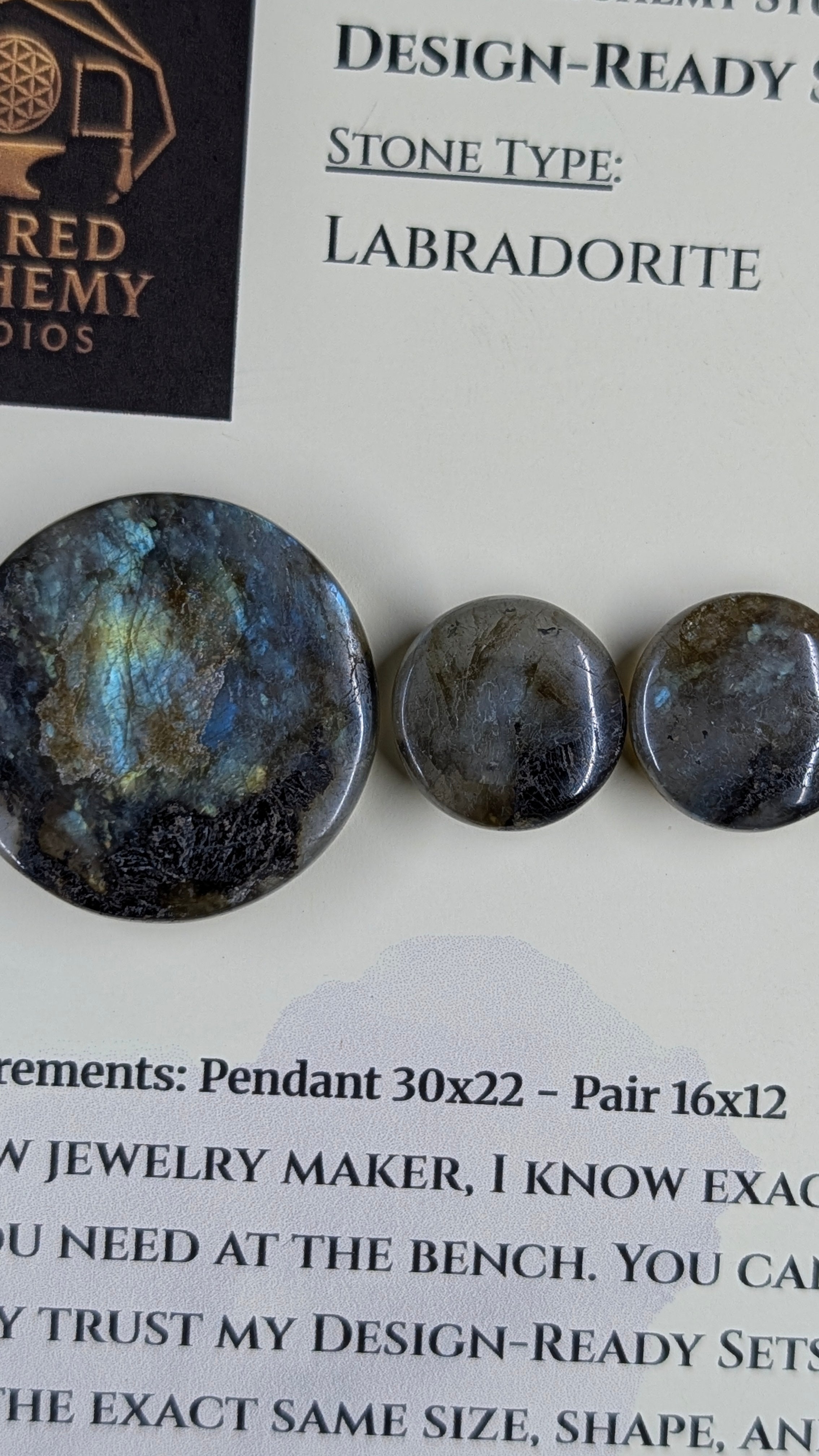 Circle Shape - Labradorite - Design-Ready Set