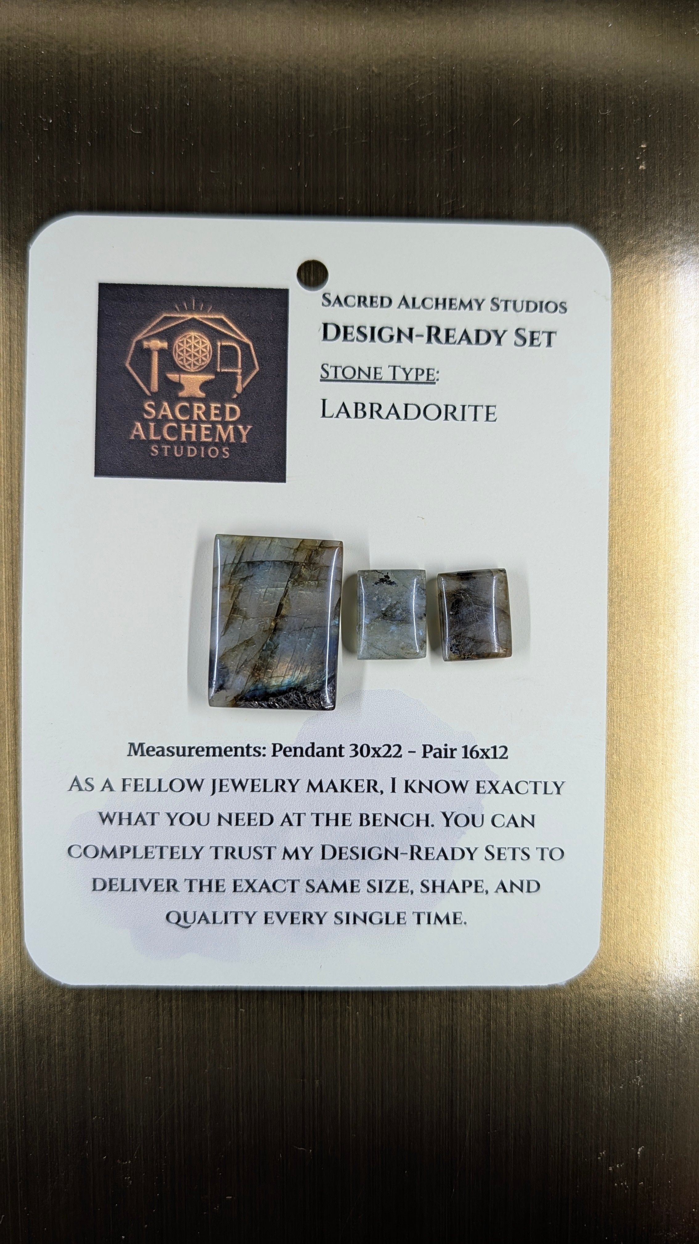 Rectangle Shape - Labradorite - Design-Ready Set