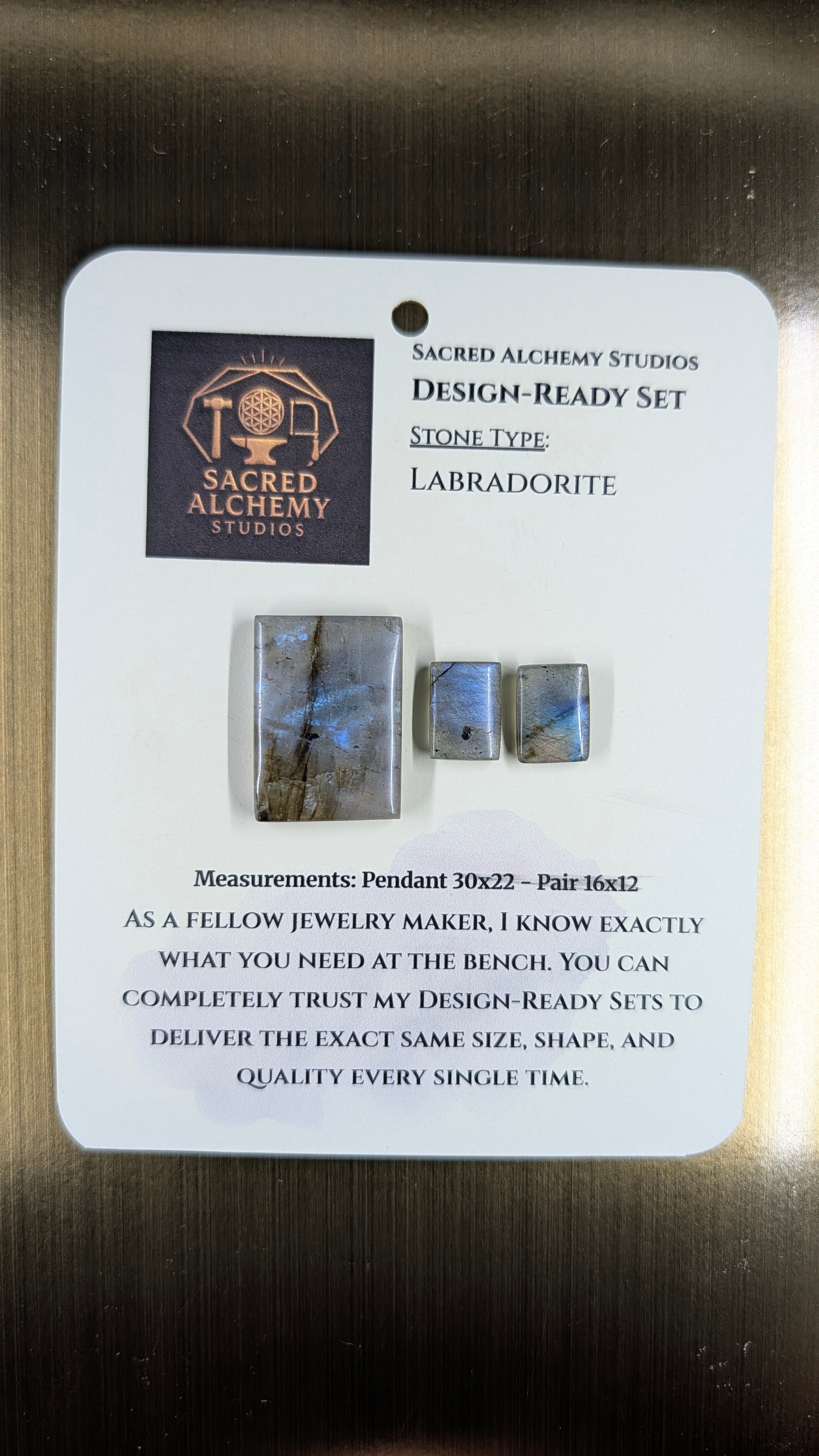 Rectangle Shape - Labradorite - Design-Ready Set