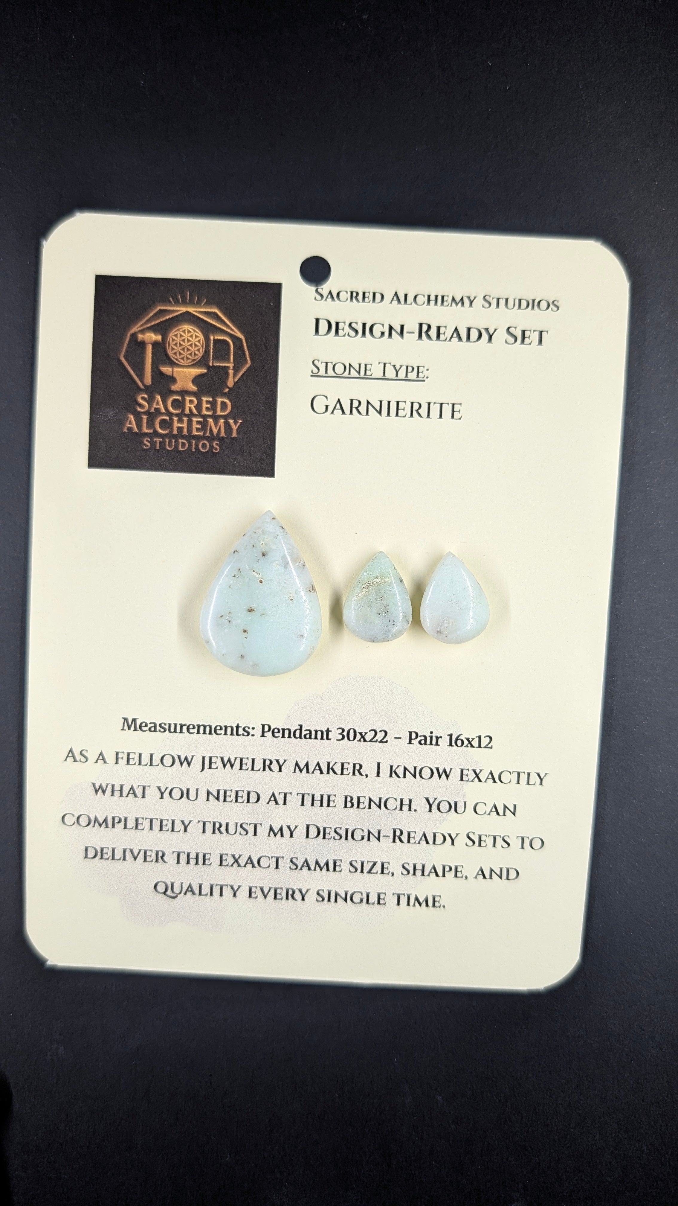 Tear Shape - Garnierite - Design-Ready Set