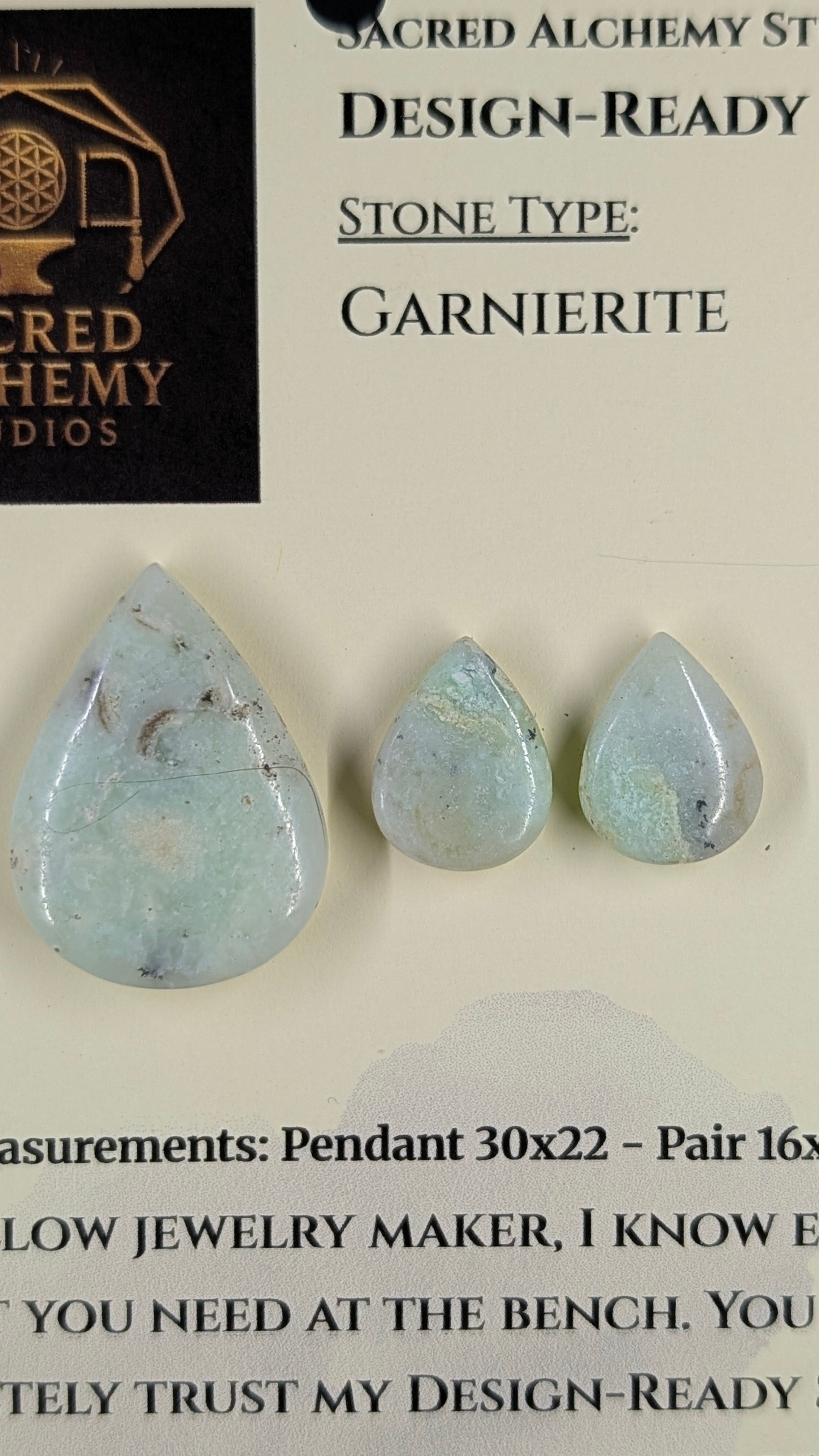 Tear Shape - Garnierite - Design-Ready Set