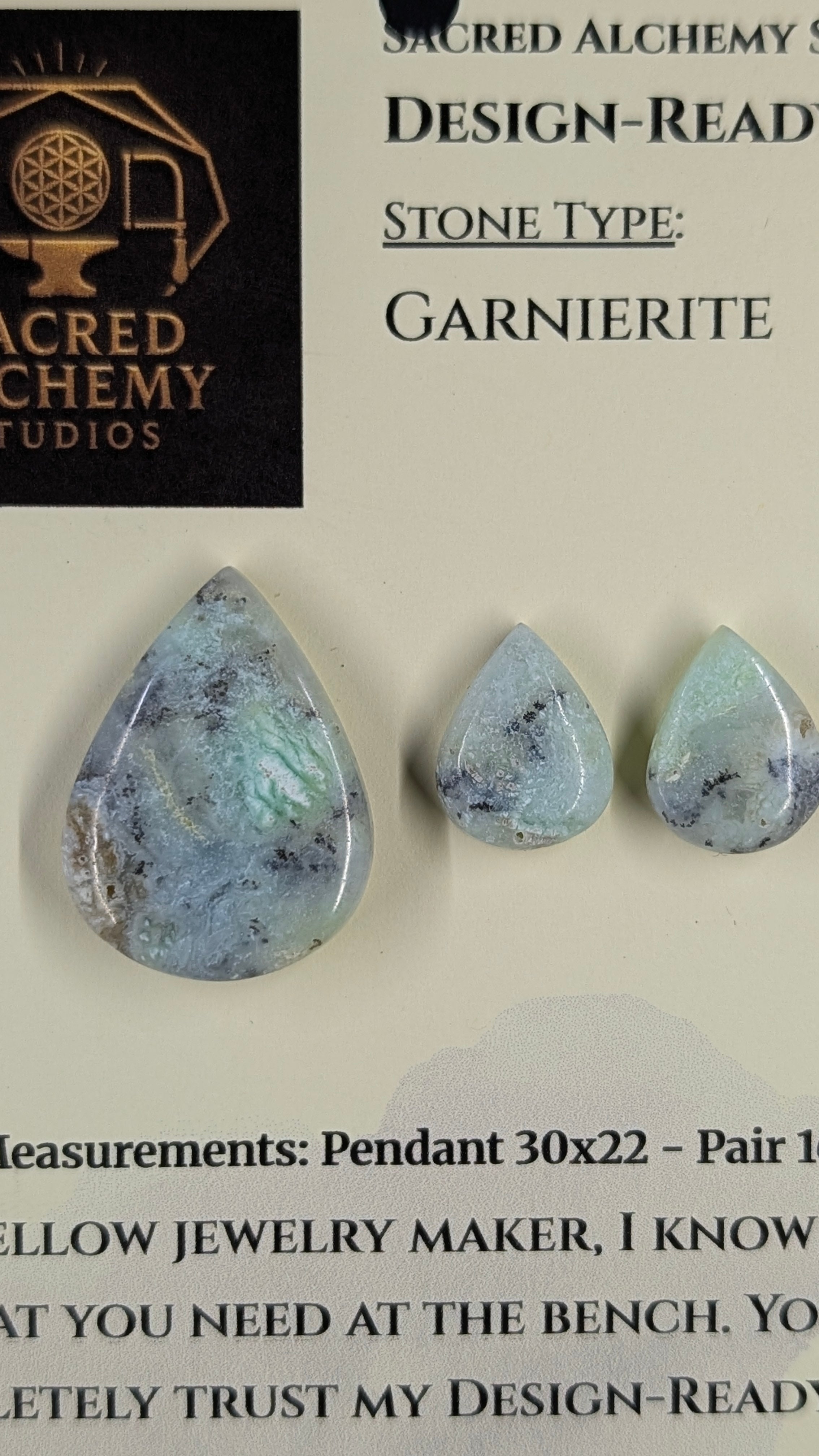 Tear Shape - Garnierite - Design-Ready Set