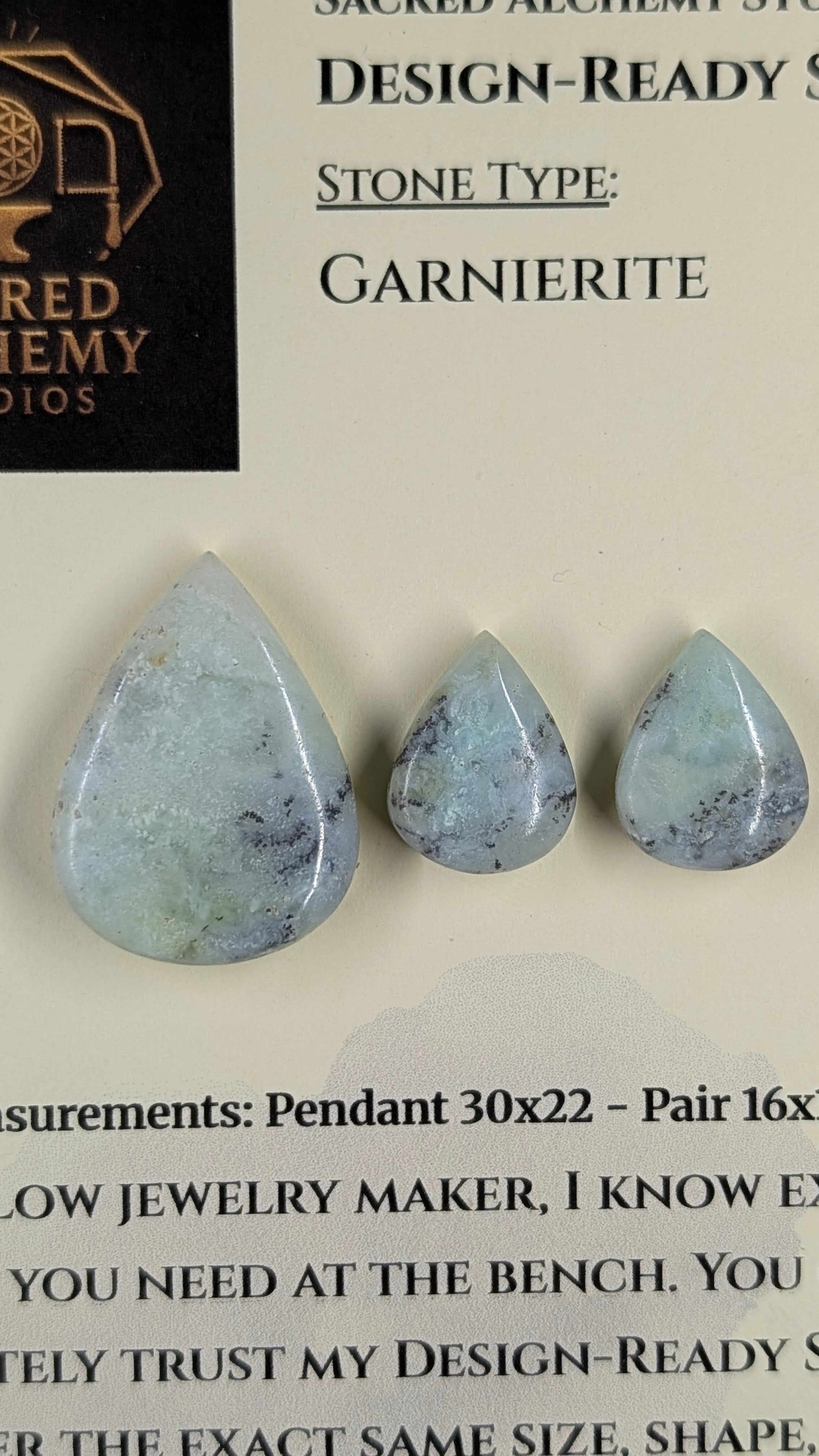 Tear Shape - Garnierite - Design-Ready Set