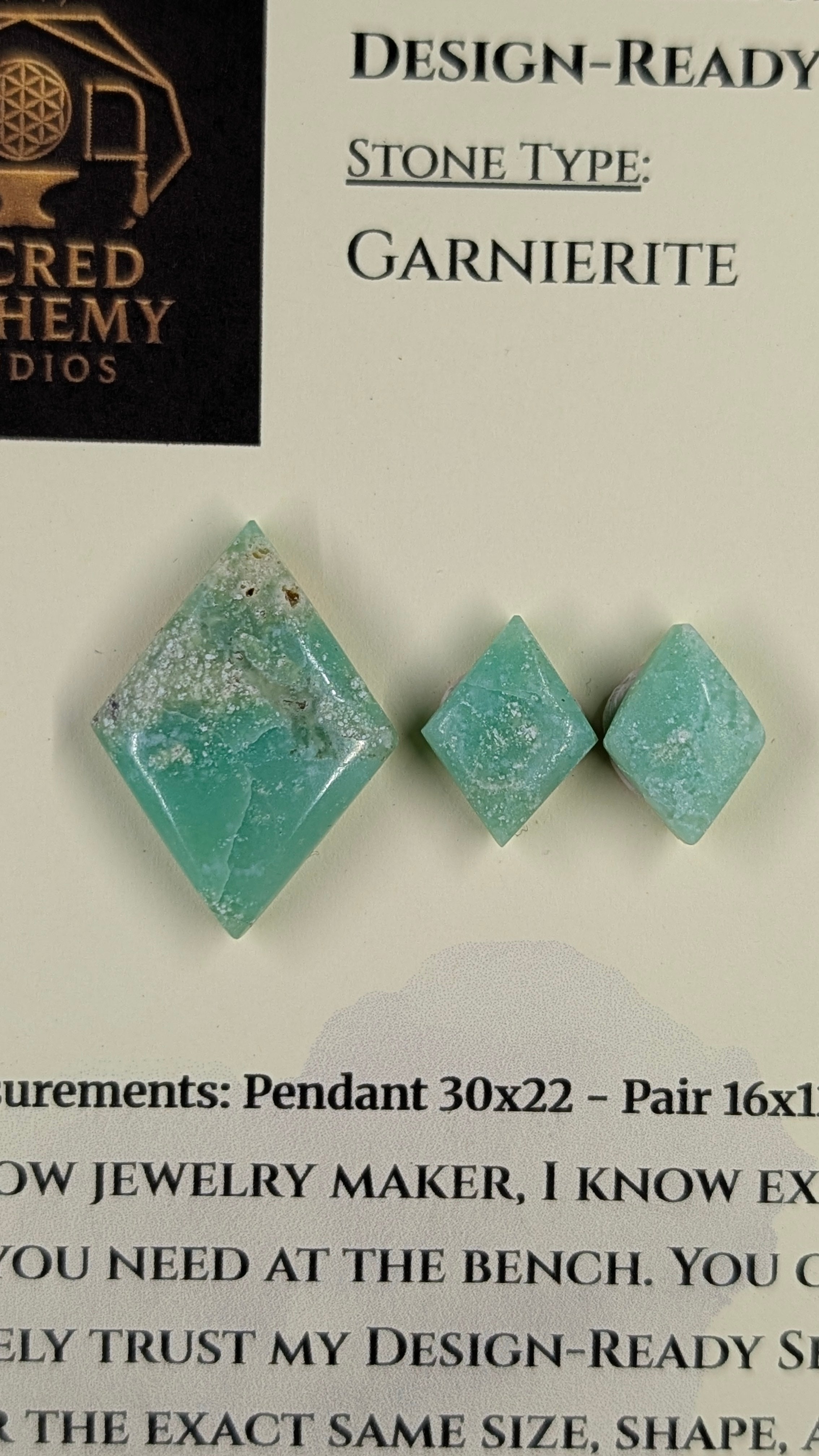 Rhombus Shape - Garnierite - Design-Ready Set