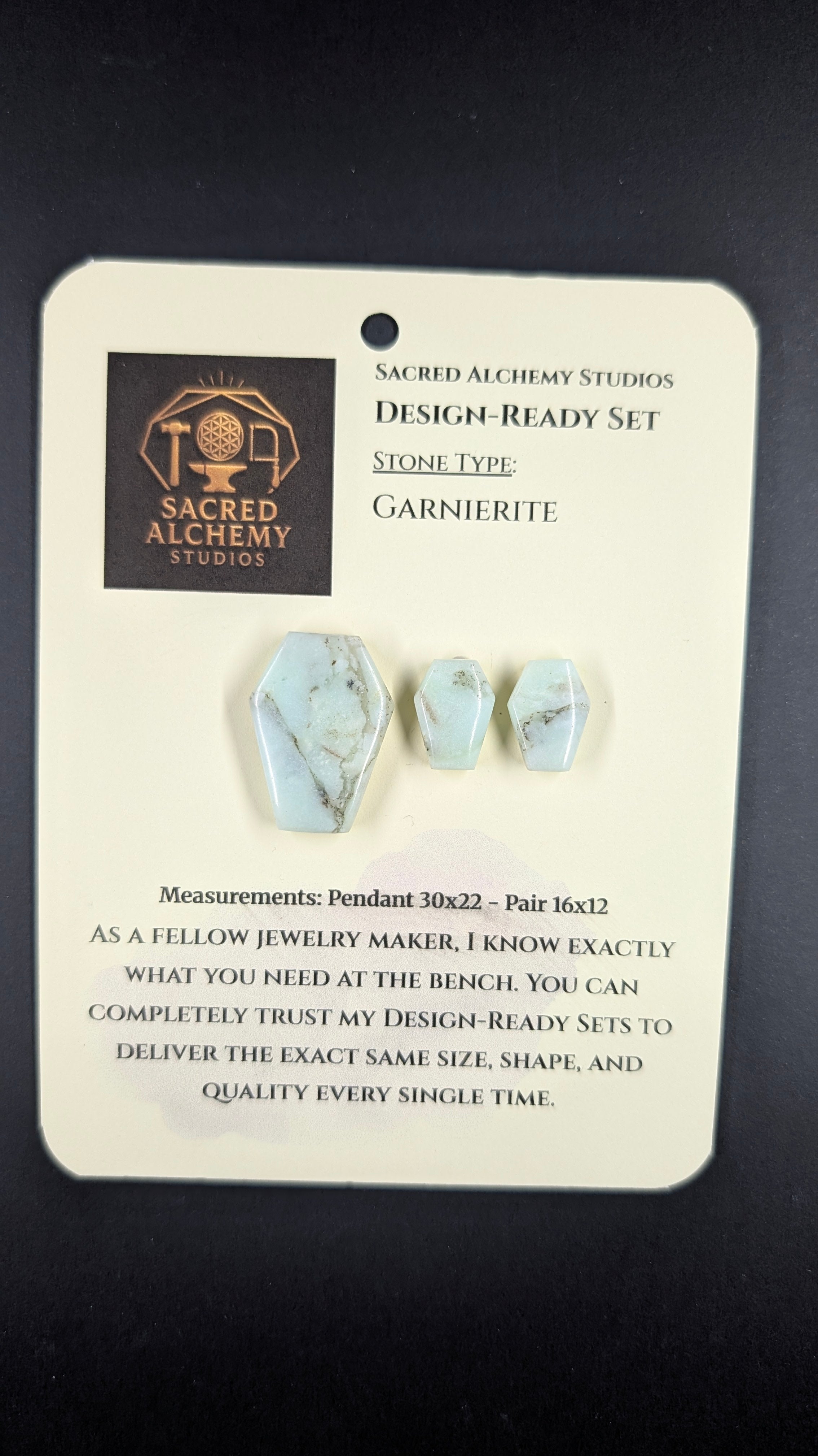 Coffin Shape - Garnierite - Design-Ready Set