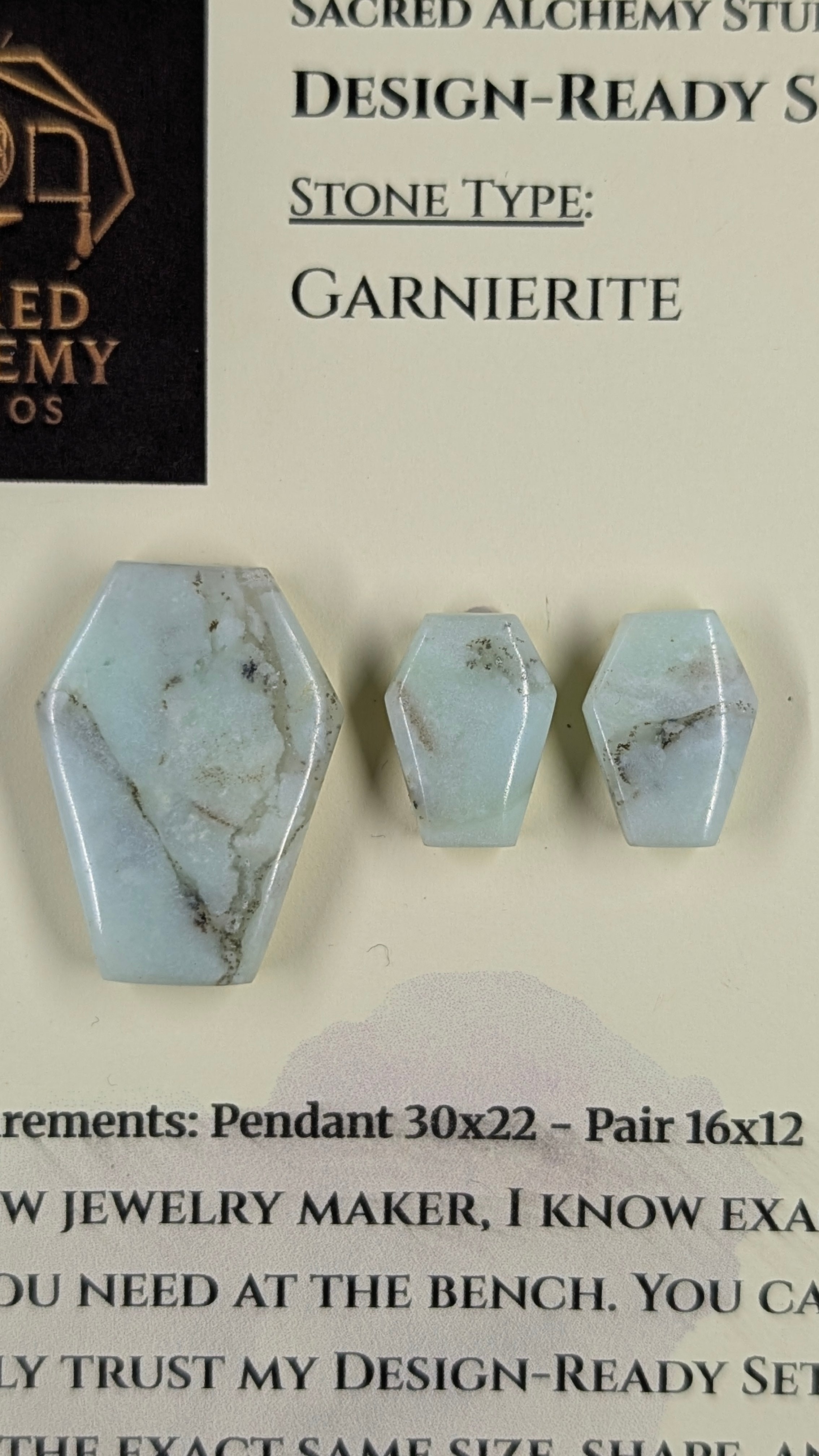 Coffin Shape - Garnierite - Design-Ready Set