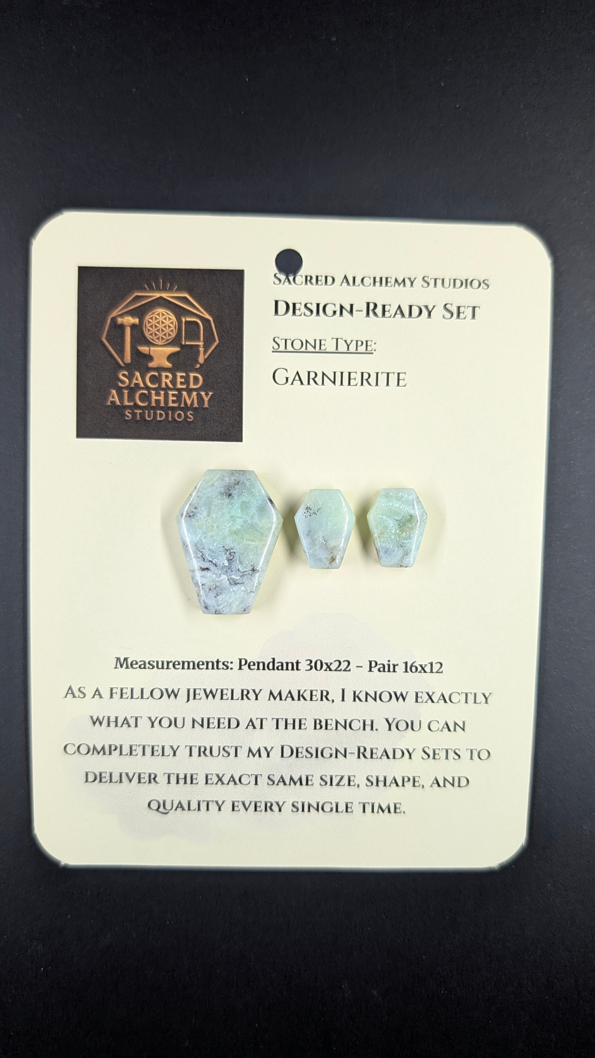 Coffin Shape - Garnierite - Design-Ready Set
