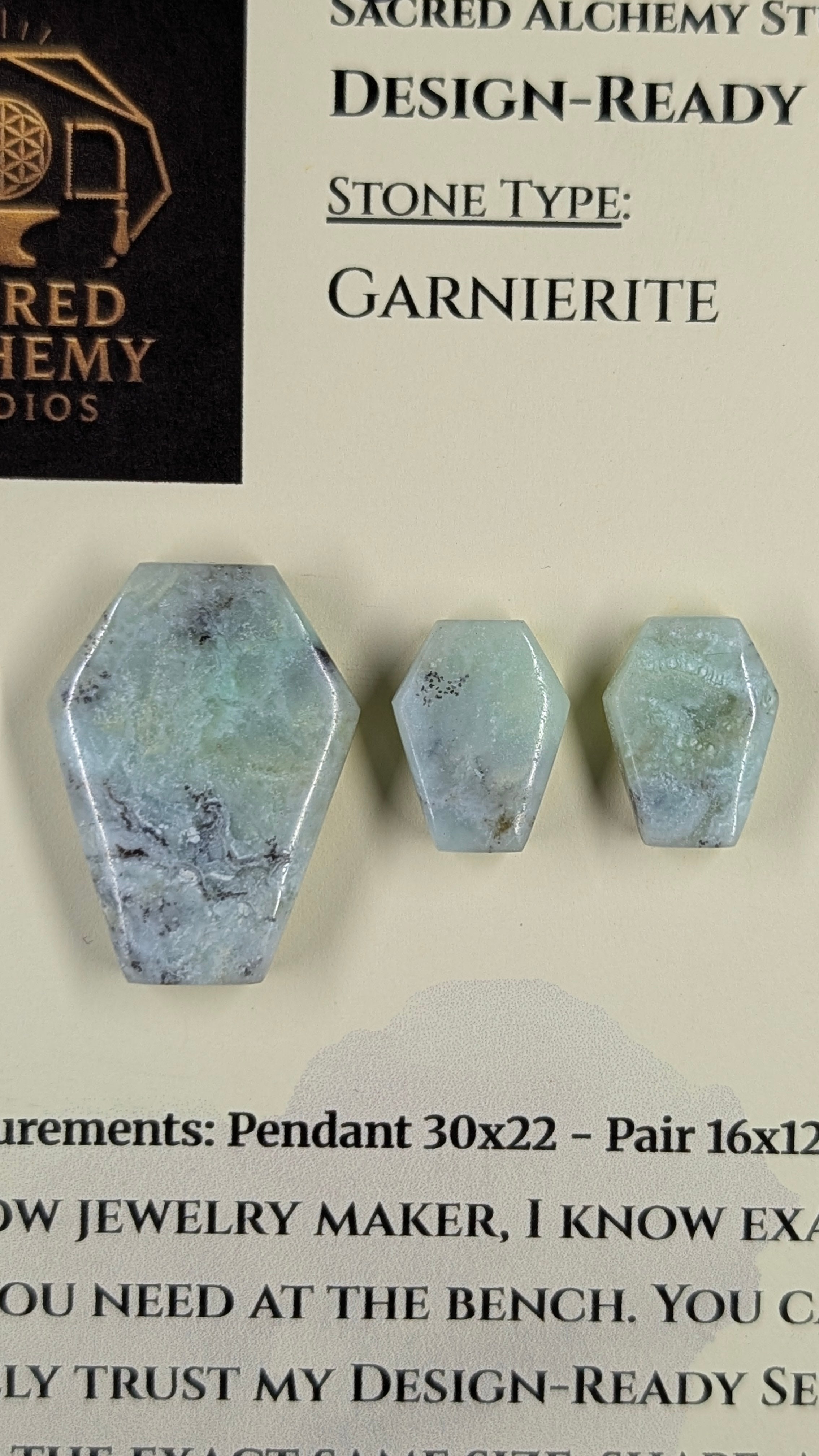 Coffin Shape - Garnierite - Design-Ready Set